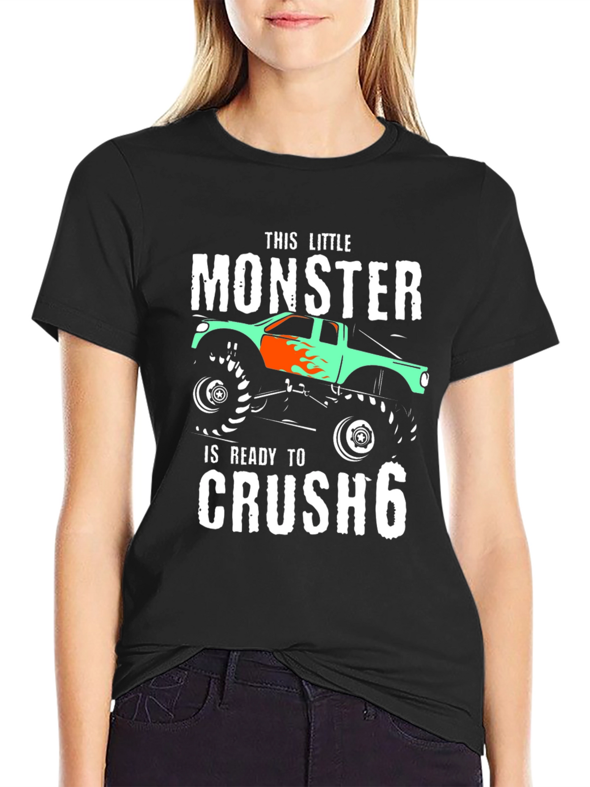 Monster Truck Birthday T-Shirt - Ready to Crush 6