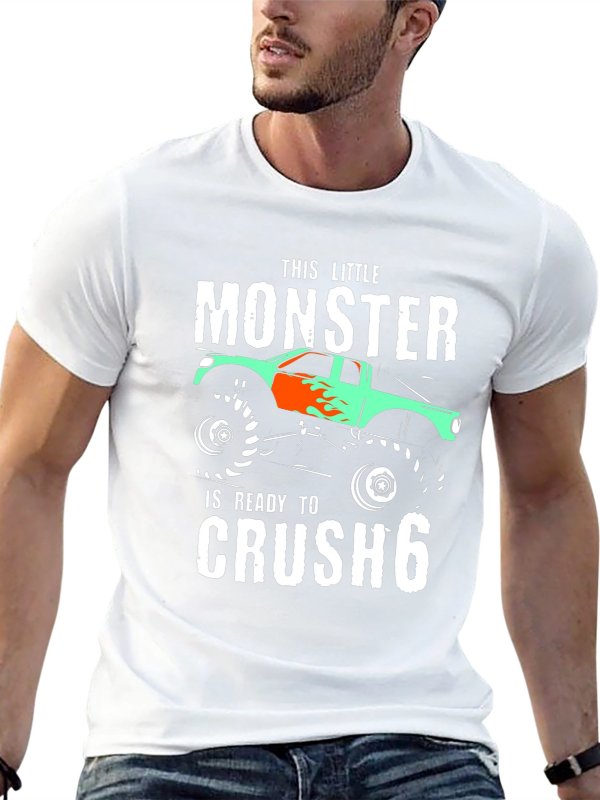 Monster Truck Birthday T-Shirt - Ready to Crush 6