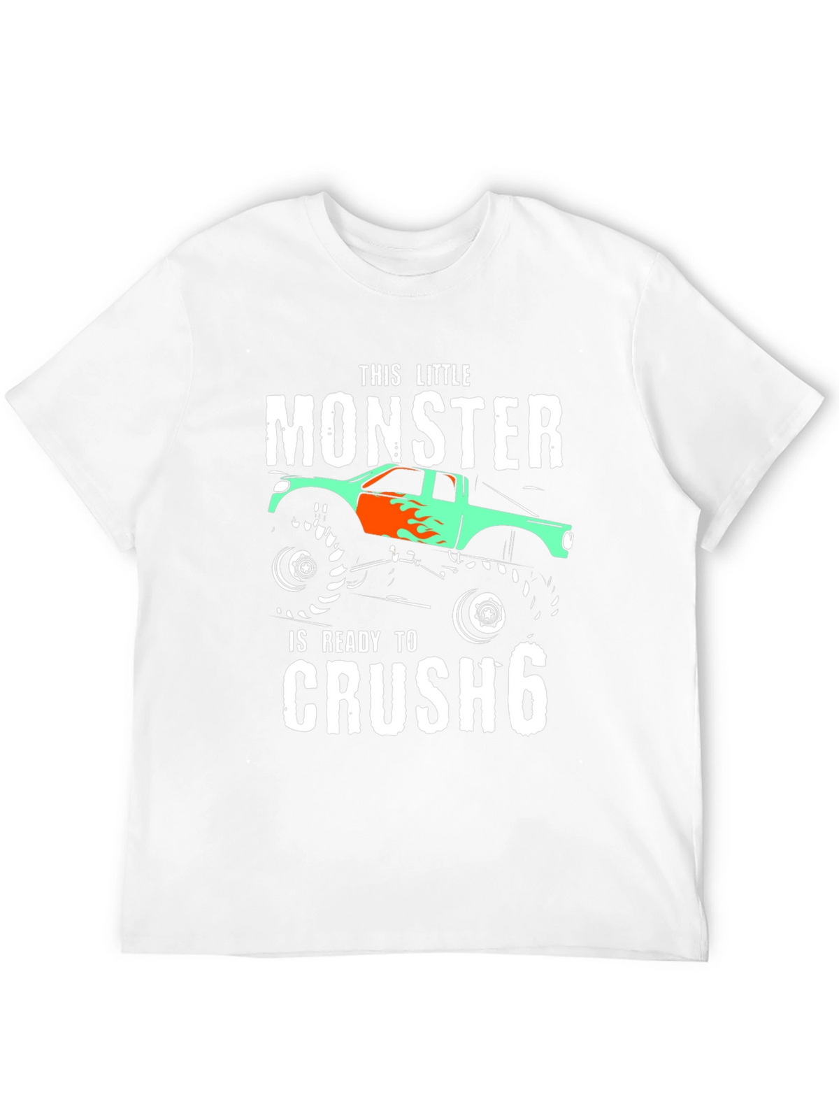 Monster Truck Birthday T-Shirt - Ready to Crush 6