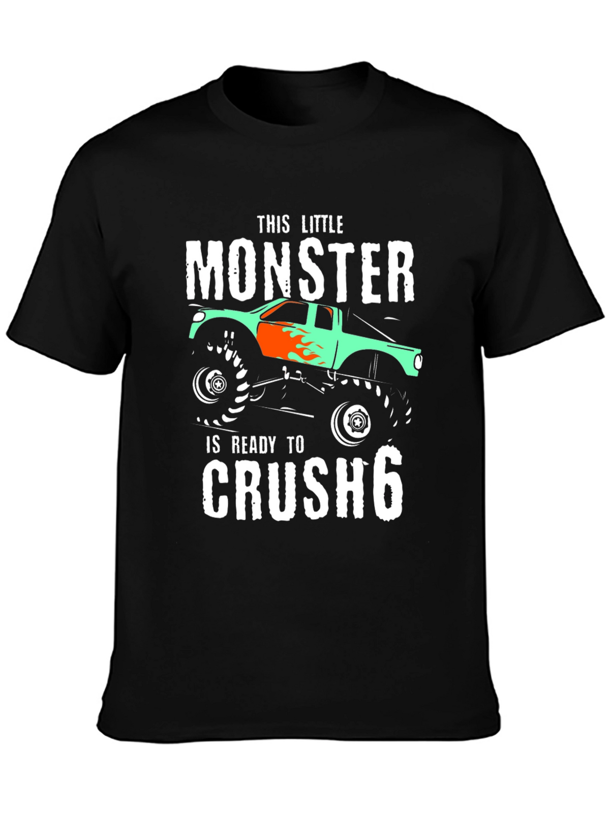 Monster Truck Birthday T-Shirt - Ready to Crush 6