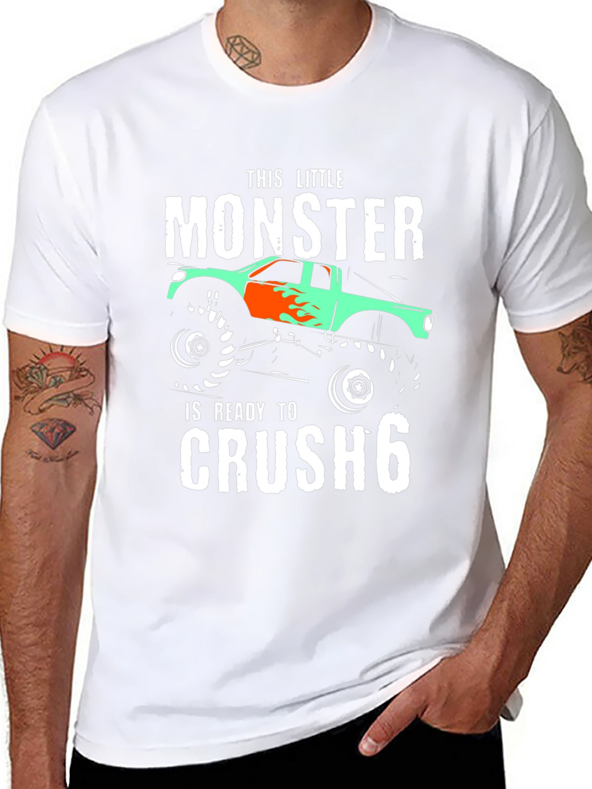 Monster Truck Birthday T-Shirt - Ready to Crush 6
