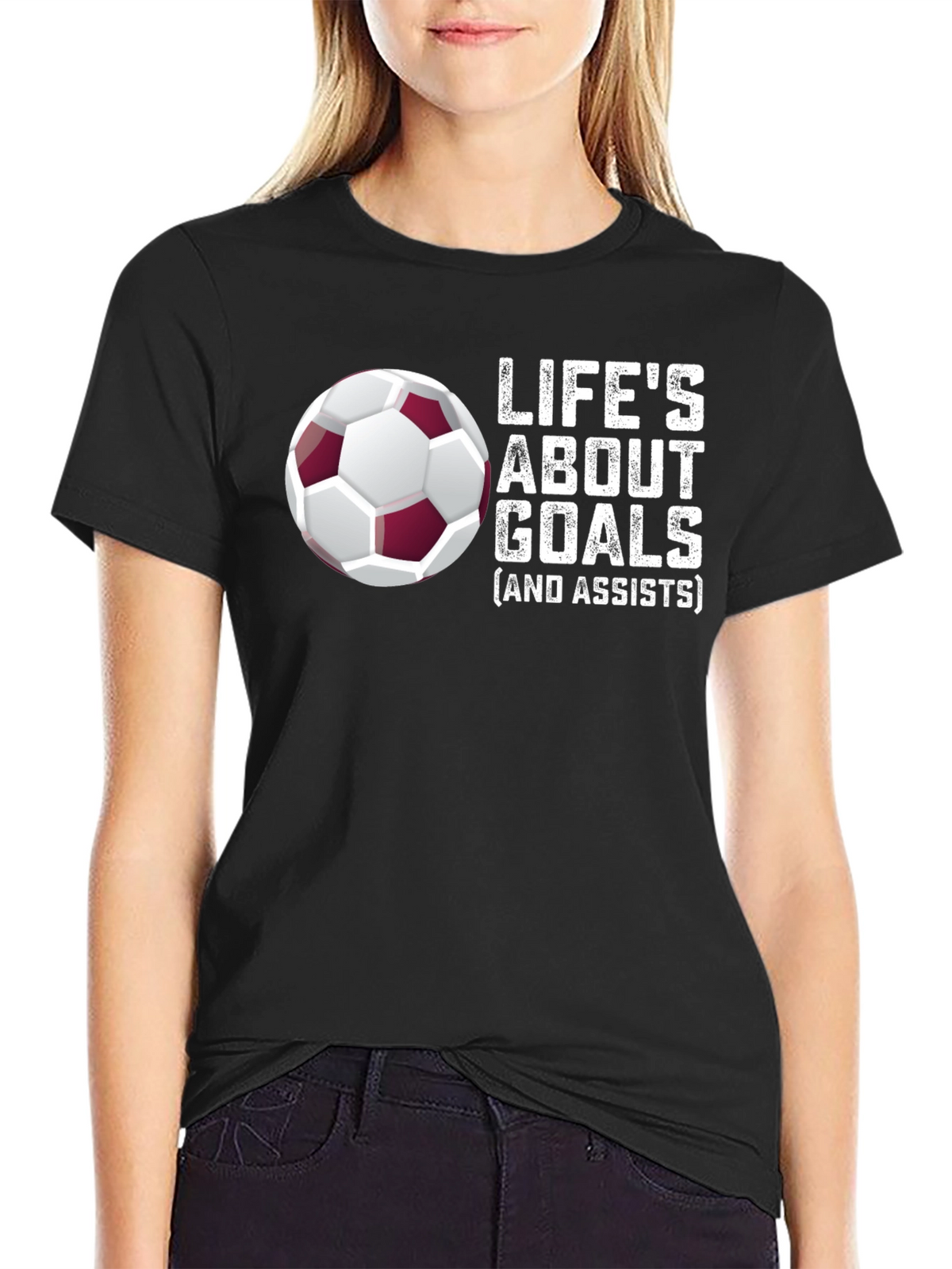 Lifes About Goals Soccer T-Shirt