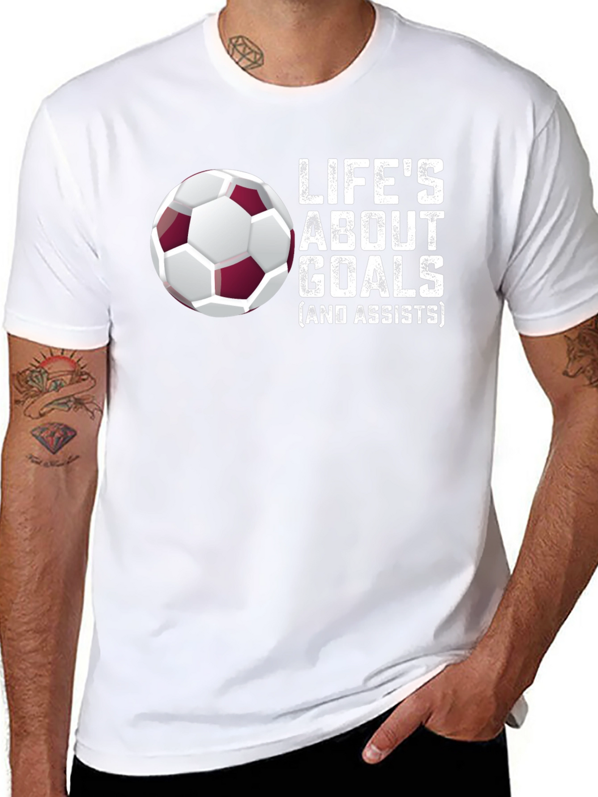 Lifes About Goals Soccer T-Shirt