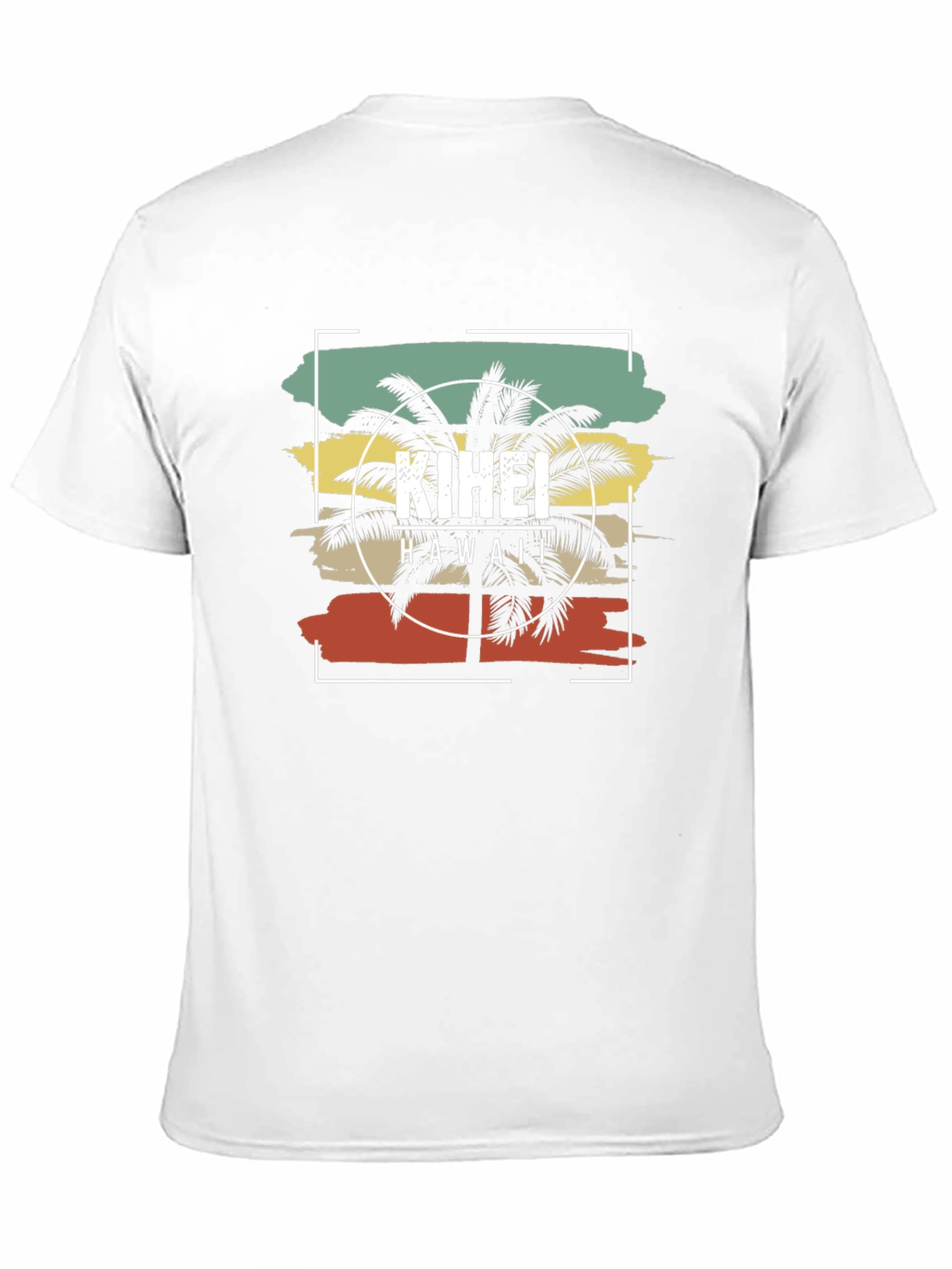 Kihei Hawaii Palm Tree Graphic Tee - Retro Style