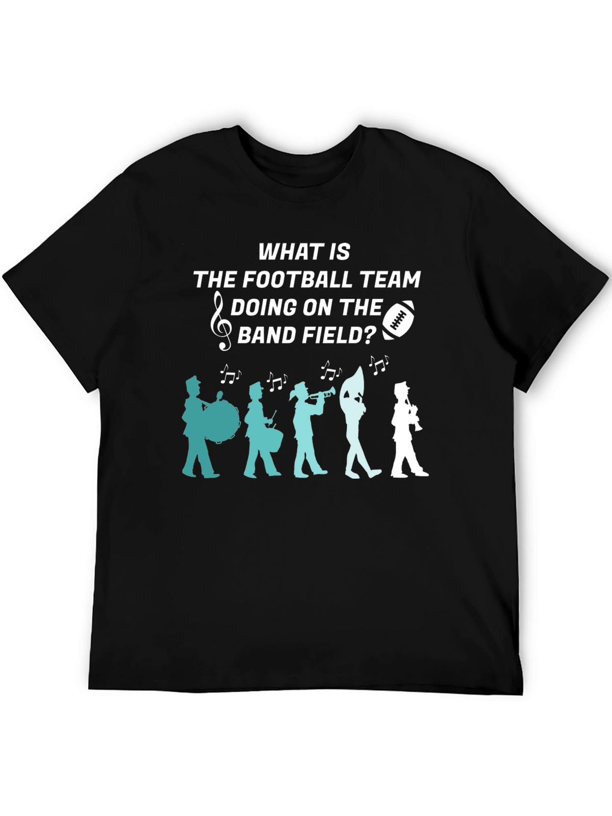 Football Team Band Field Graphic T-Shirt
