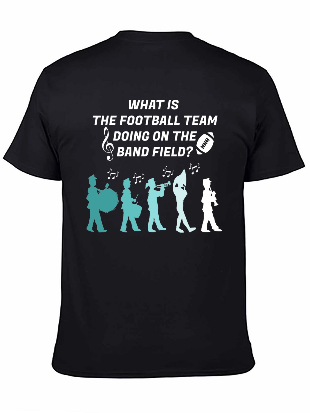 Football Team Band Field Graphic T-Shirt