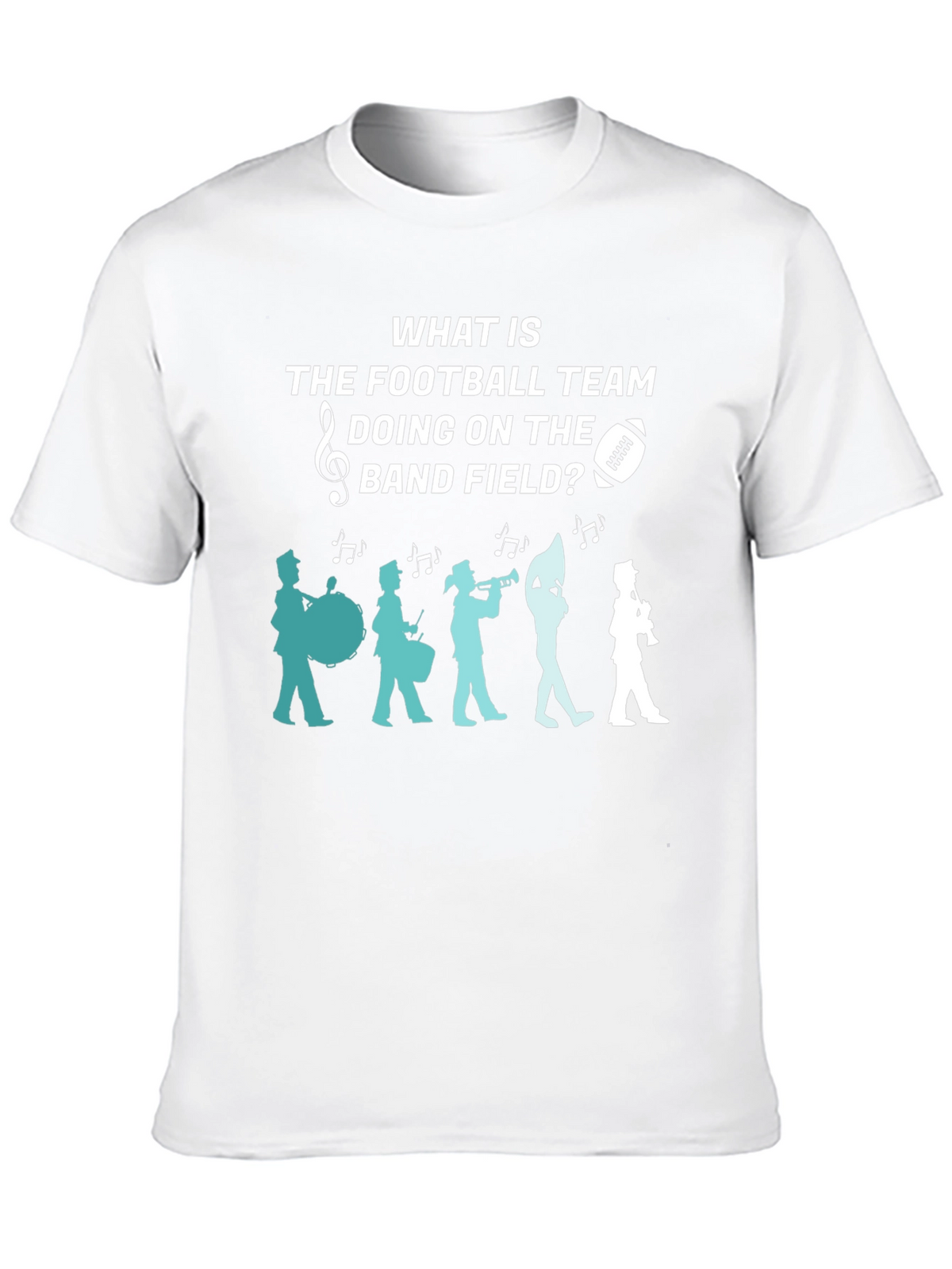 Football Team Band Field Graphic T-Shirt