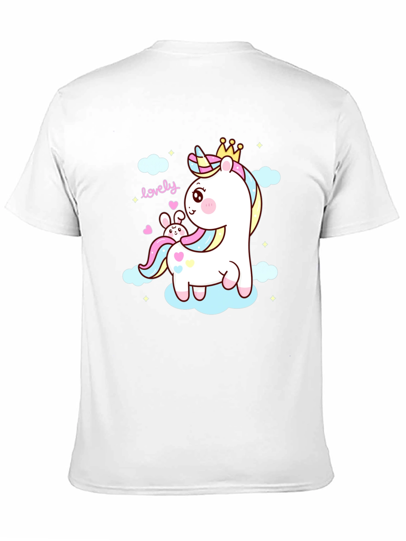Cute Unicorn & Bunny Graphic Tee