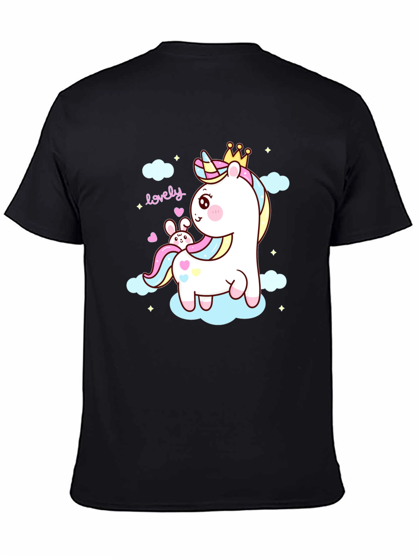 Cute Unicorn & Bunny Graphic Tee