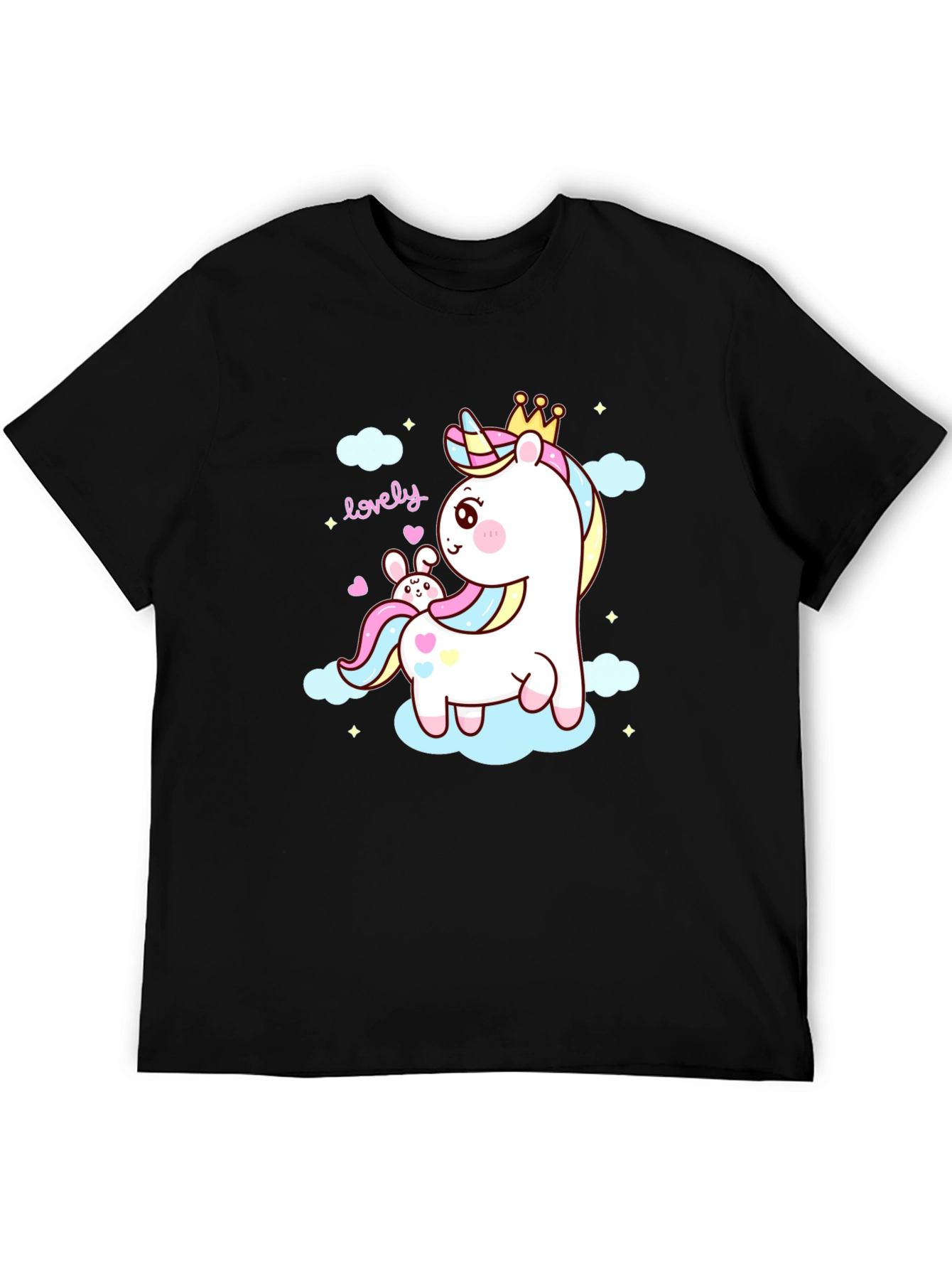 Cute Unicorn & Bunny Graphic Tee