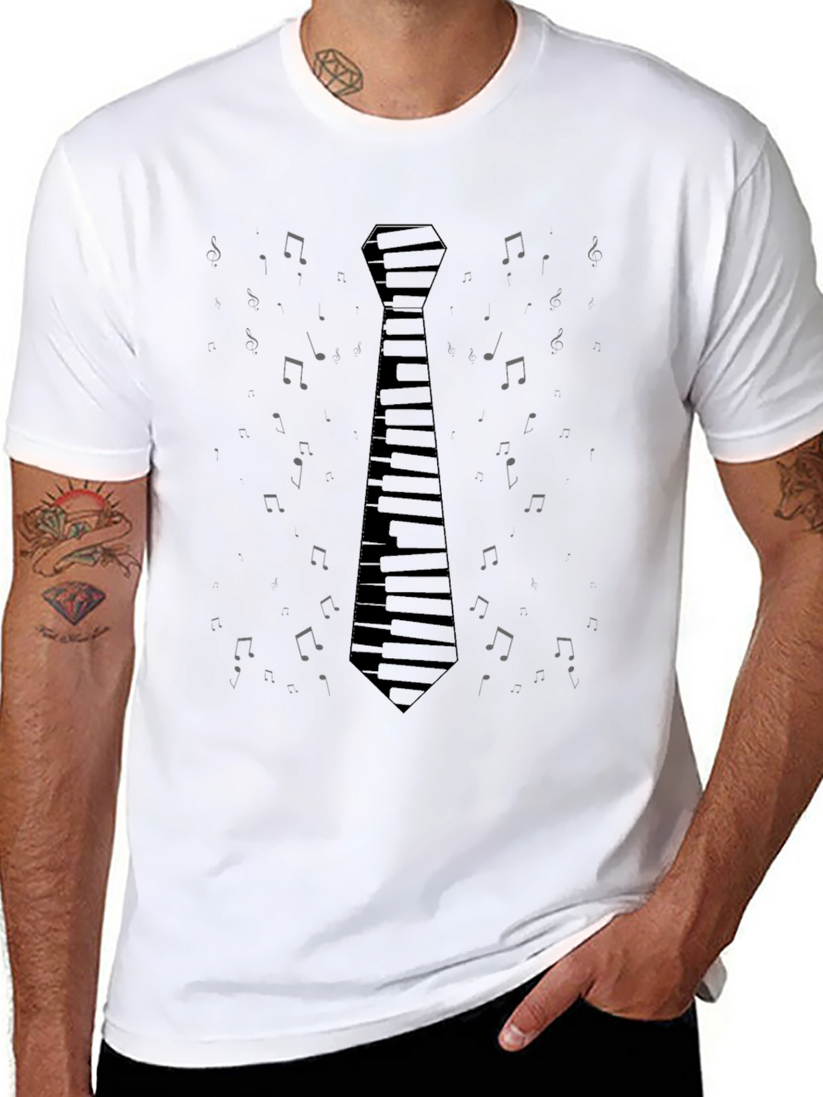 Musical Tie T-Shirt