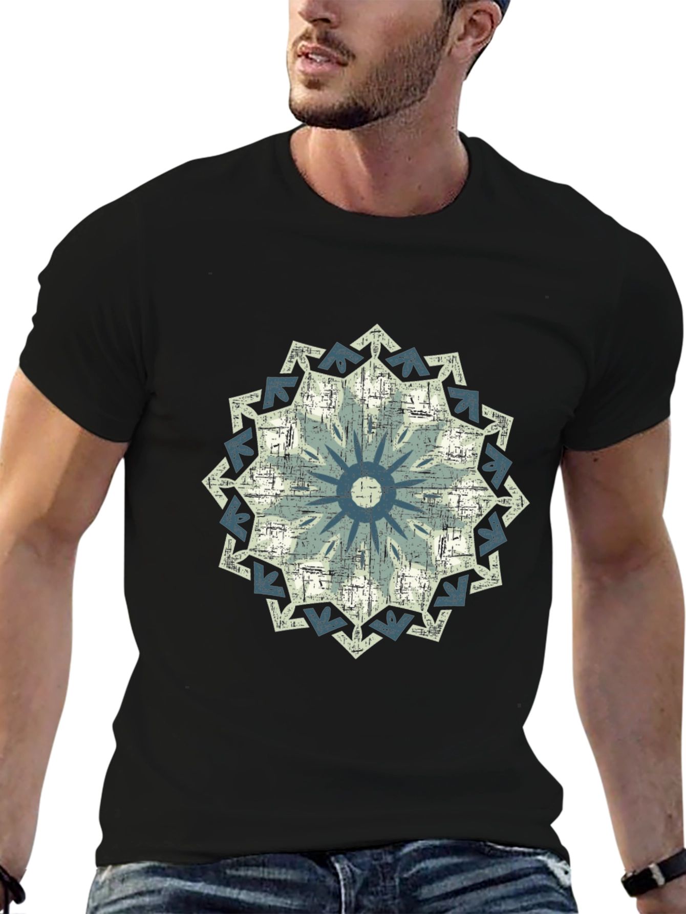 Geometric Mandala Print Tee