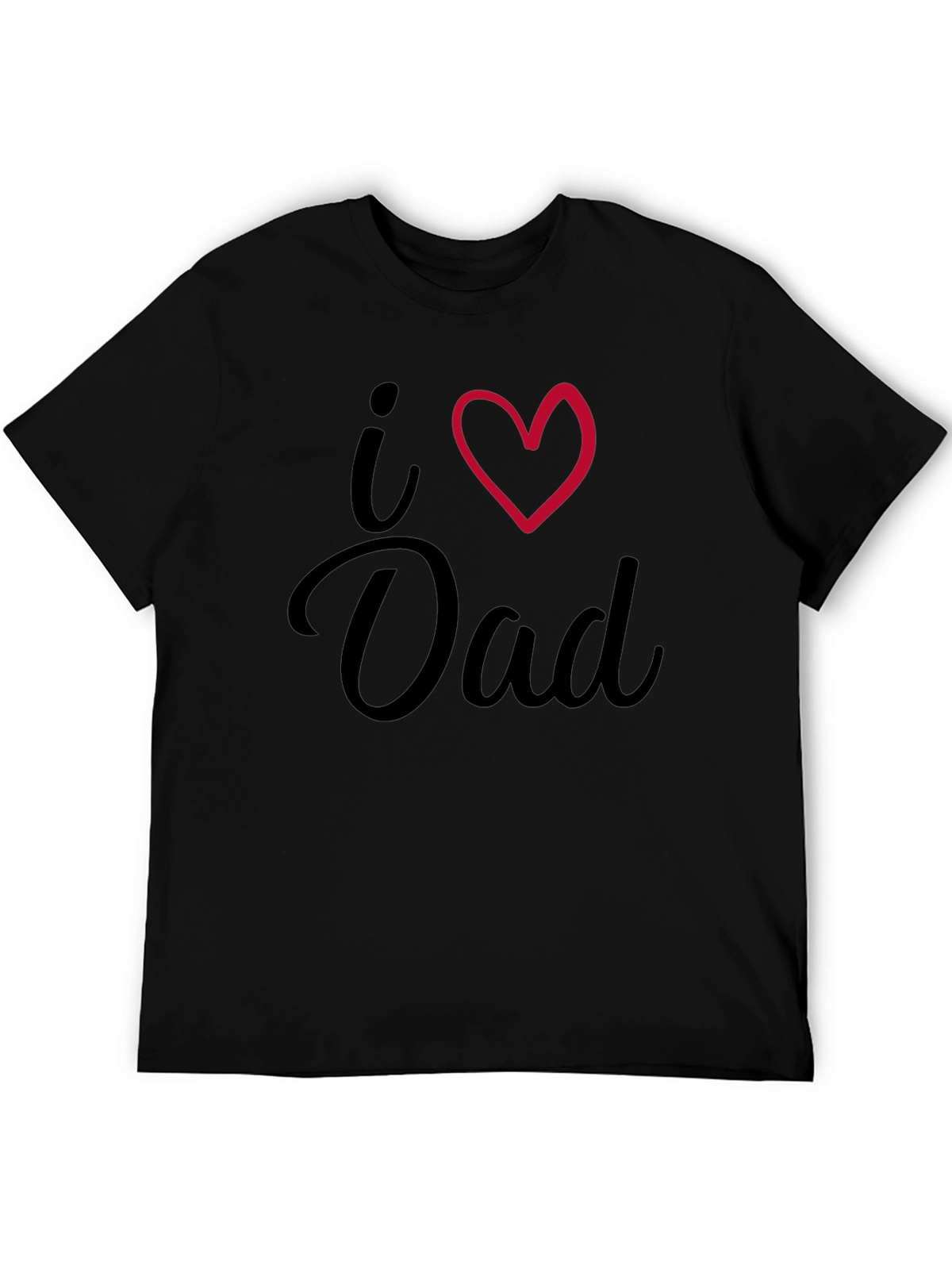 I Heart Dad Black T-Shirt