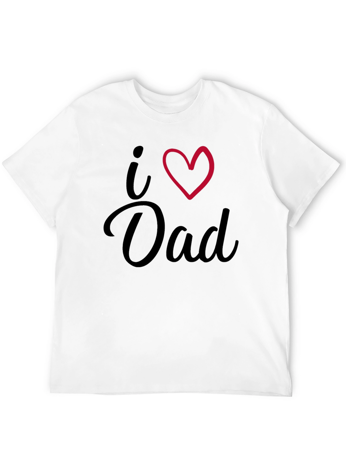 I Heart Dad Black T-Shirt