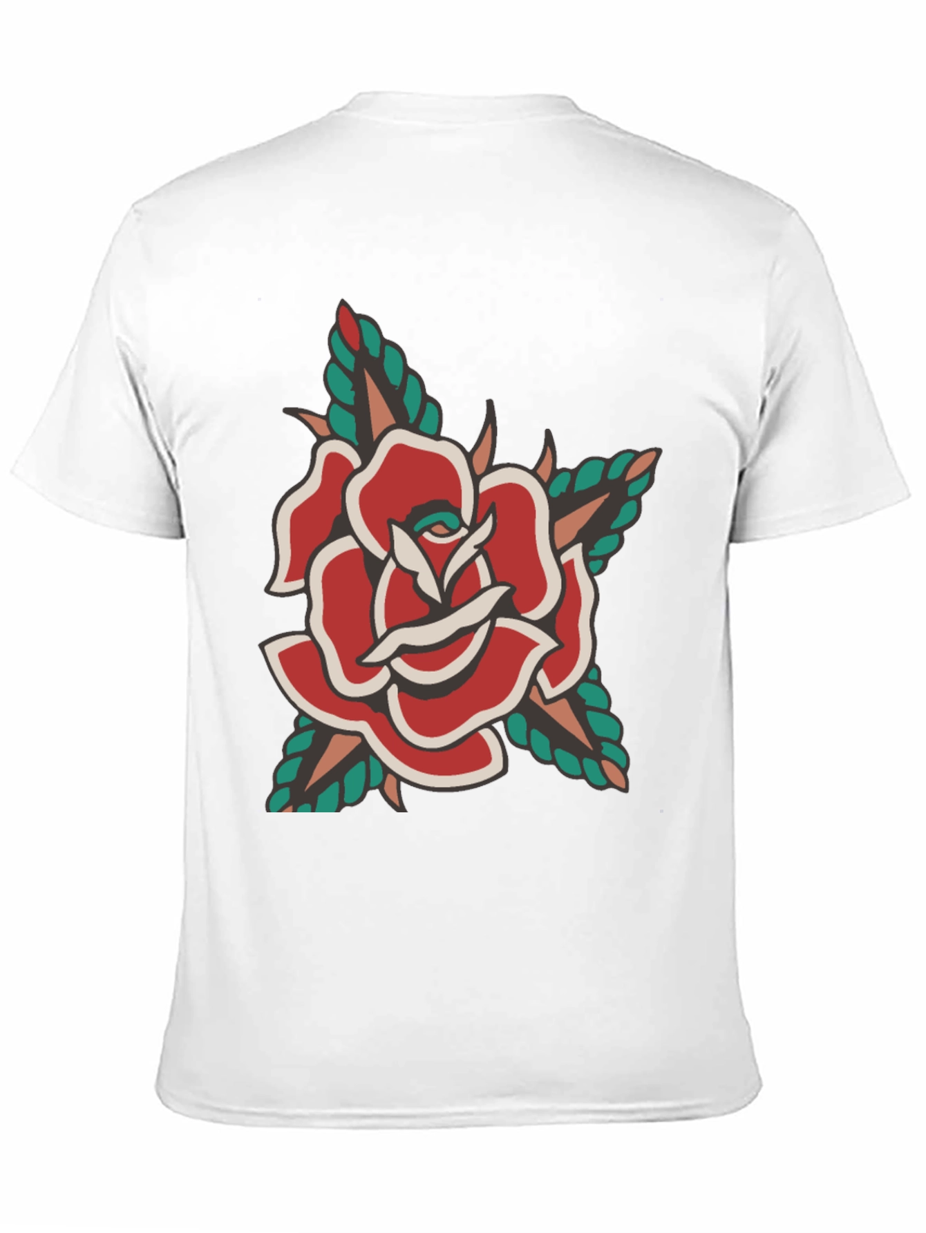Classic Rose Tattoo Graphic T-Shirt