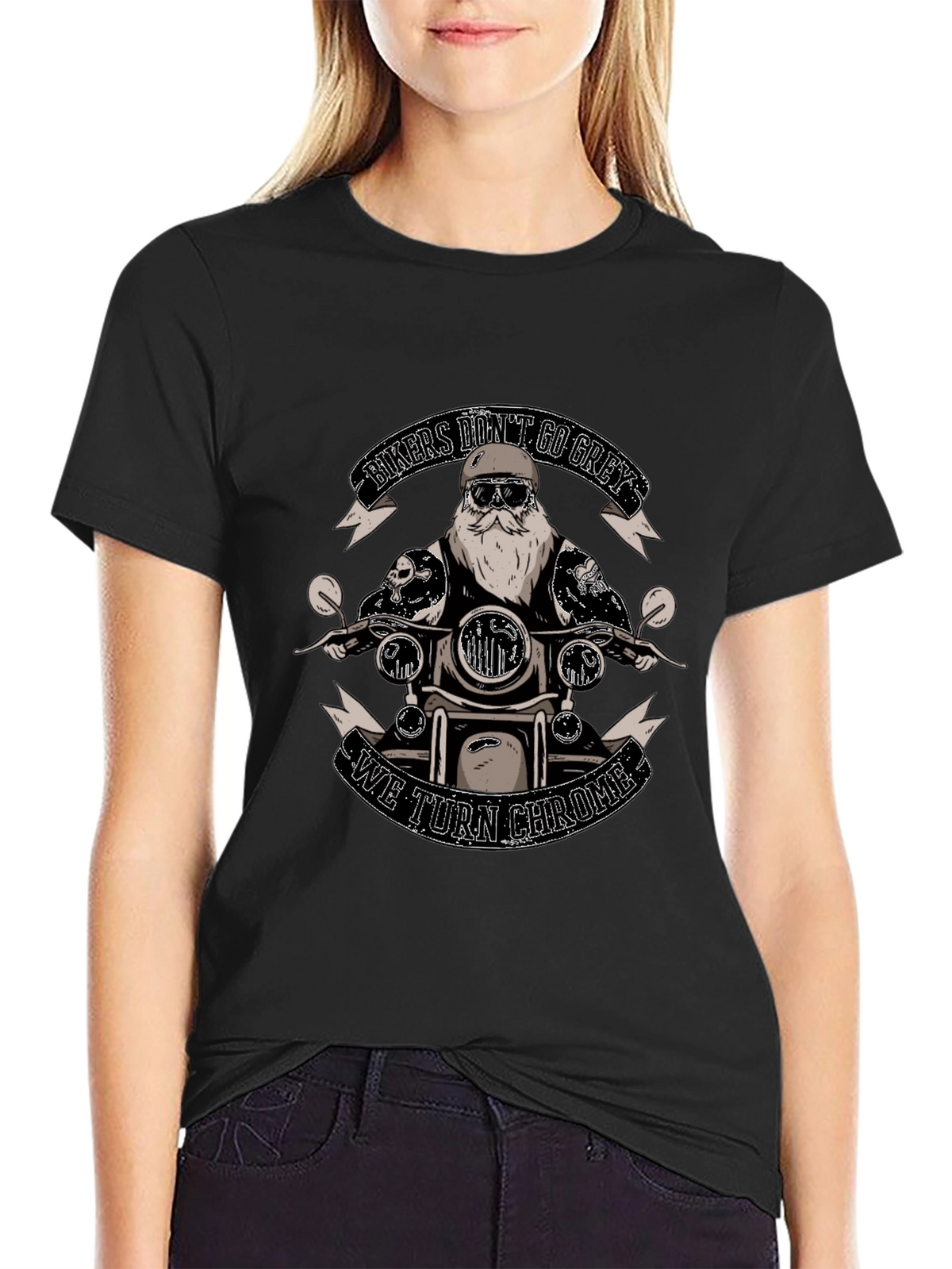 Bikers Dont Go Grey T-Shirt