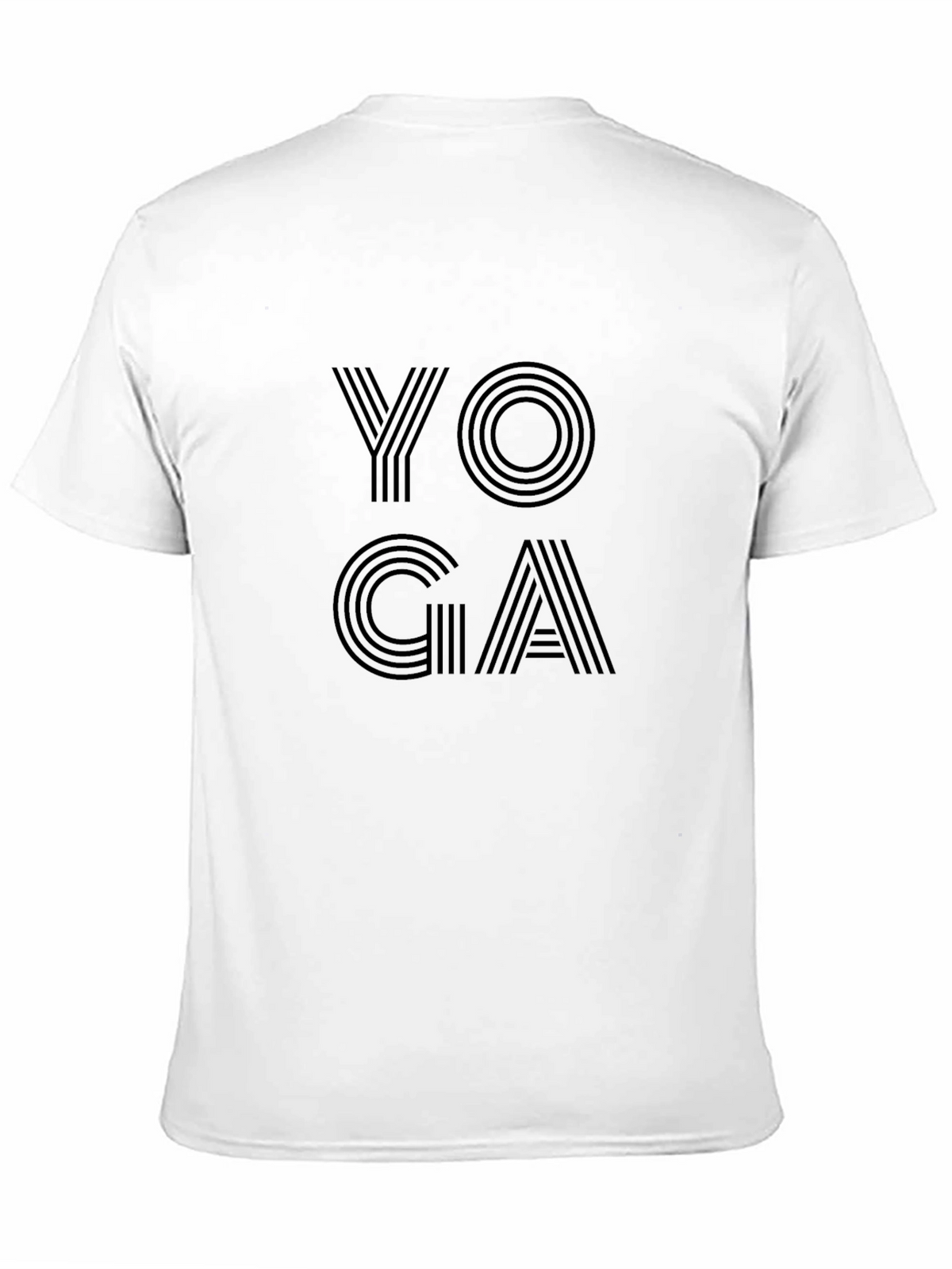 Mens Black Yoga Graphic T-Shirt