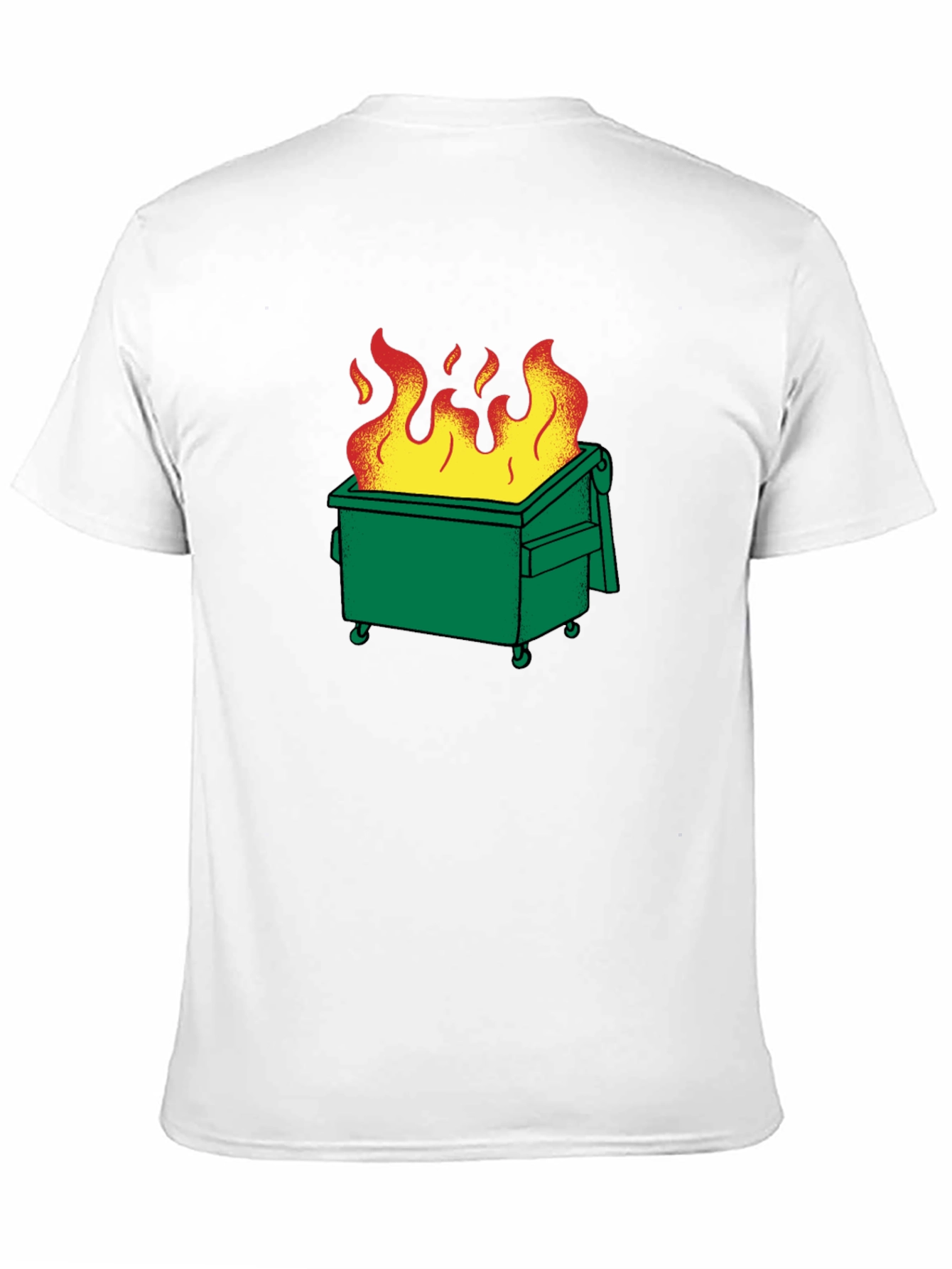 Dumpster Fire Graphic T-Shirt - Black Cotton Tee