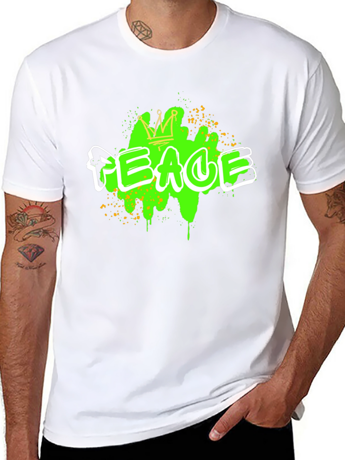 Peace Graphic T-Shirt - Streetwear Style