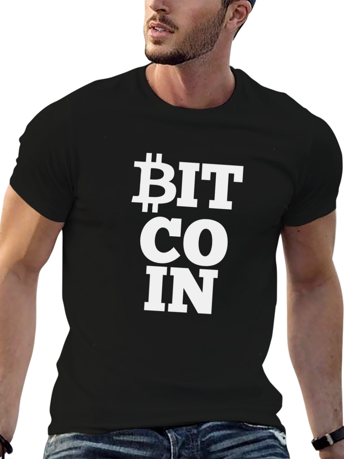 Bitcoin Crypto Black T-Shirt