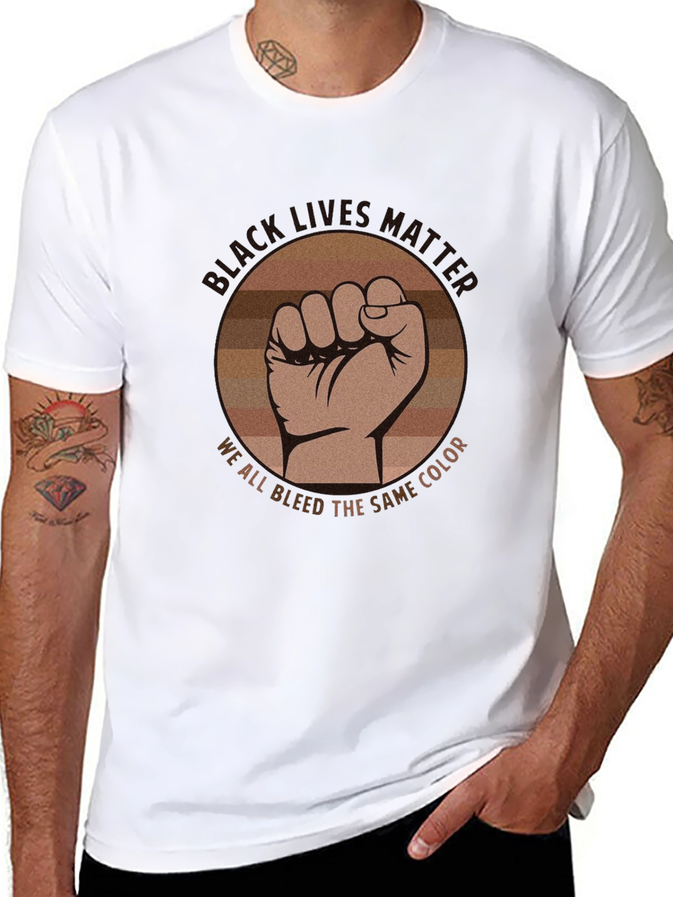 Black Lives Matter Fist Graphic Tee