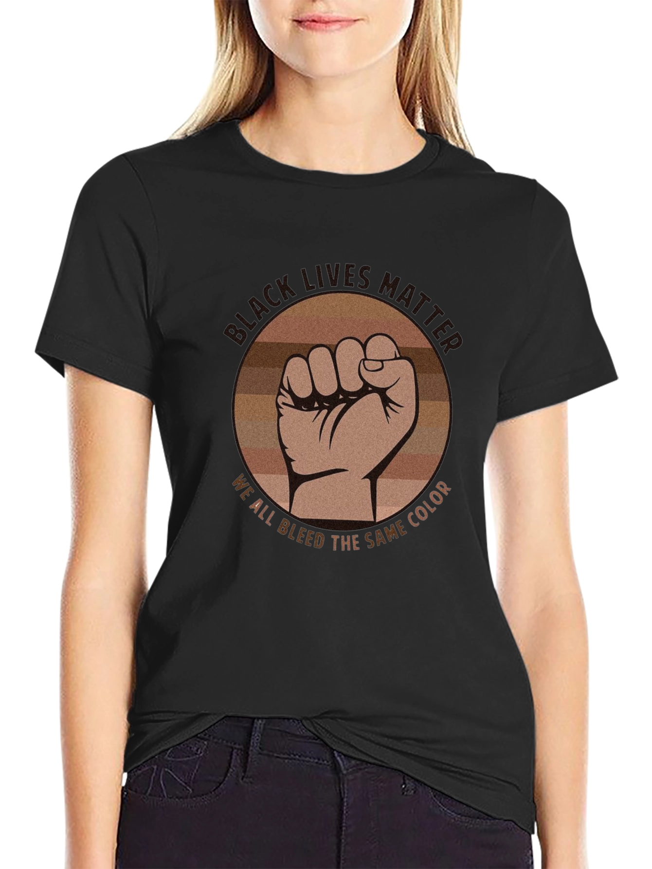 Black Lives Matter Fist Graphic Tee