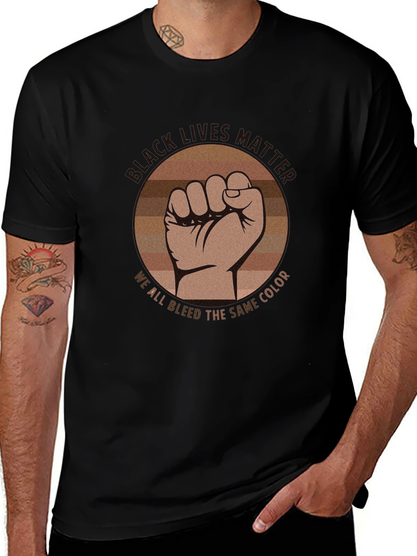 Black Lives Matter Fist Graphic Tee