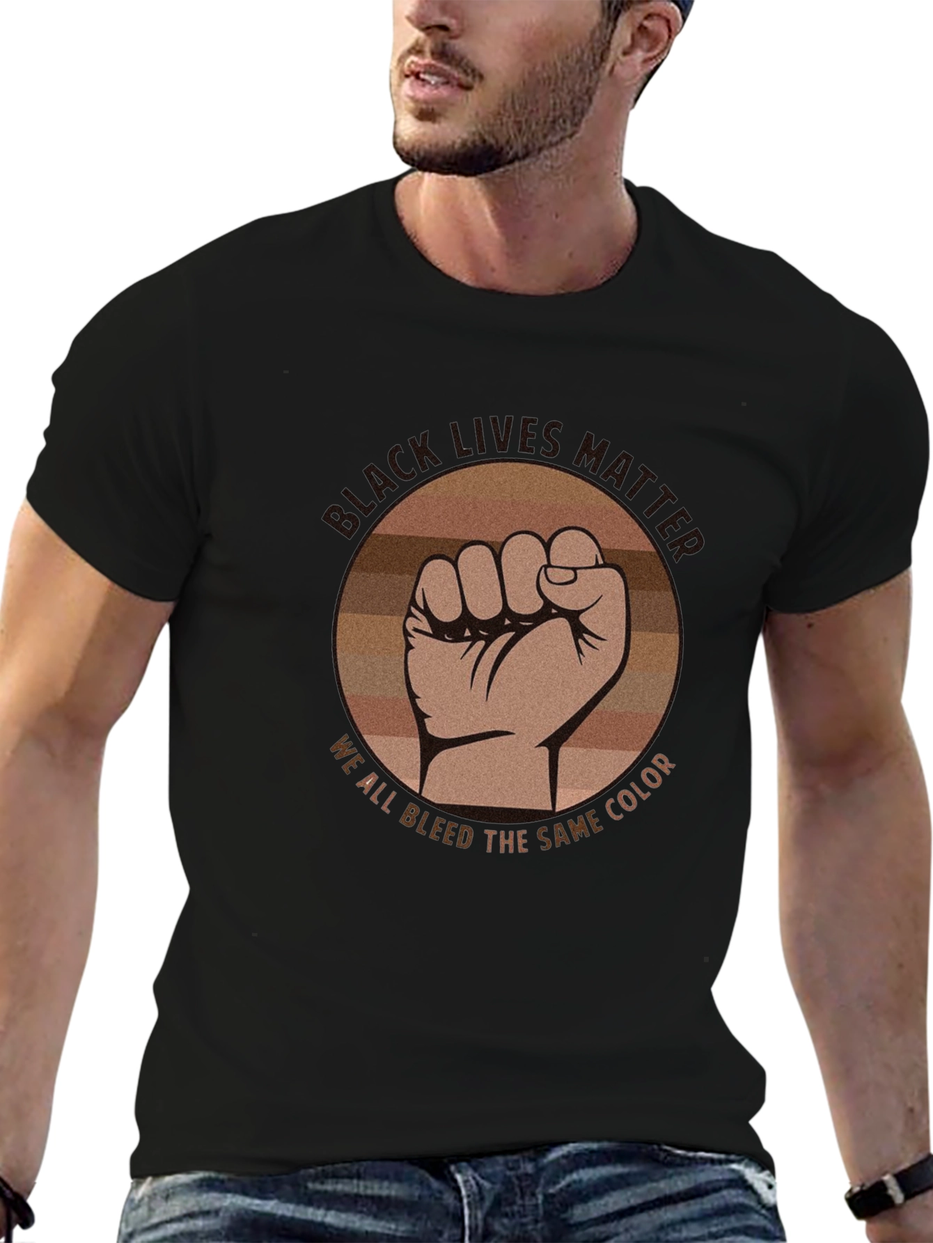 Black Lives Matter Fist Graphic Tee