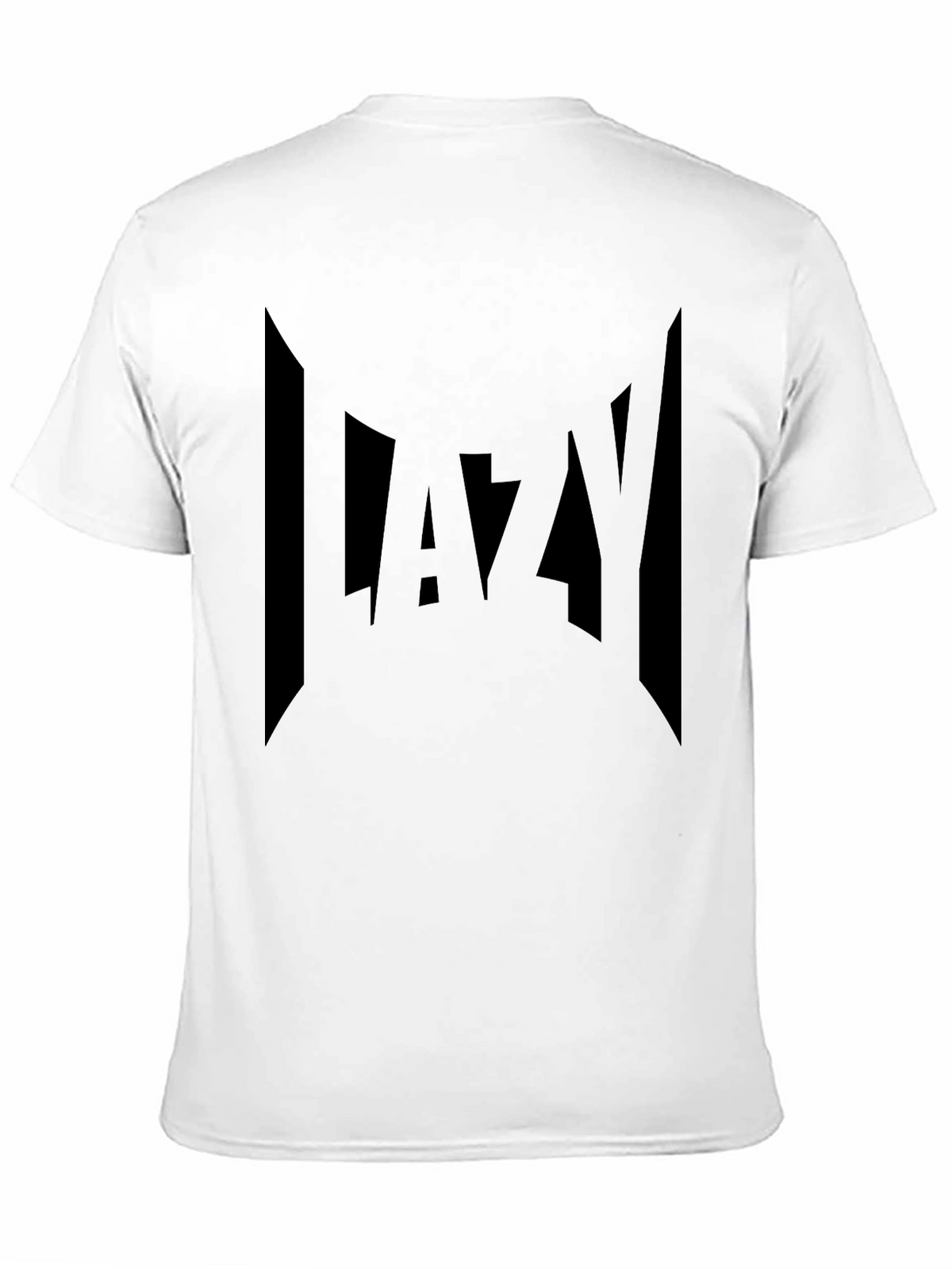 Lazy Graphic Print Black T-Shirt