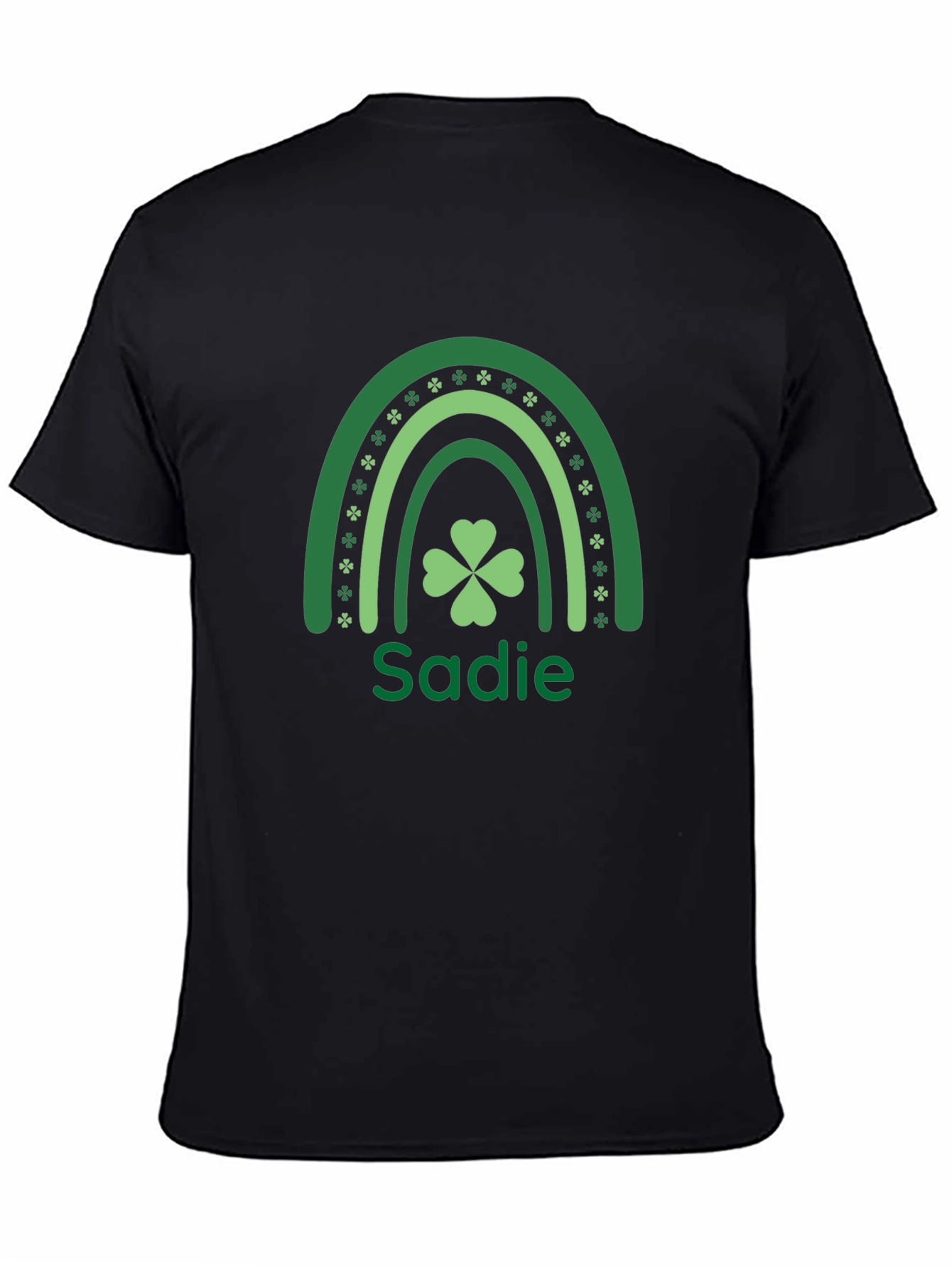 St. Patricks Day Sadie Rainbow Clover T-Shirt