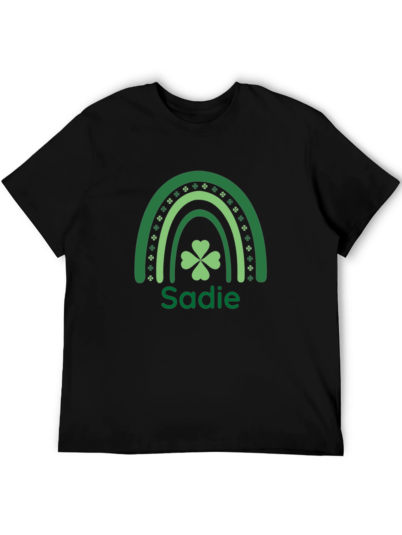 St. Patricks Day Sadie Rainbow Clover T-Shirt