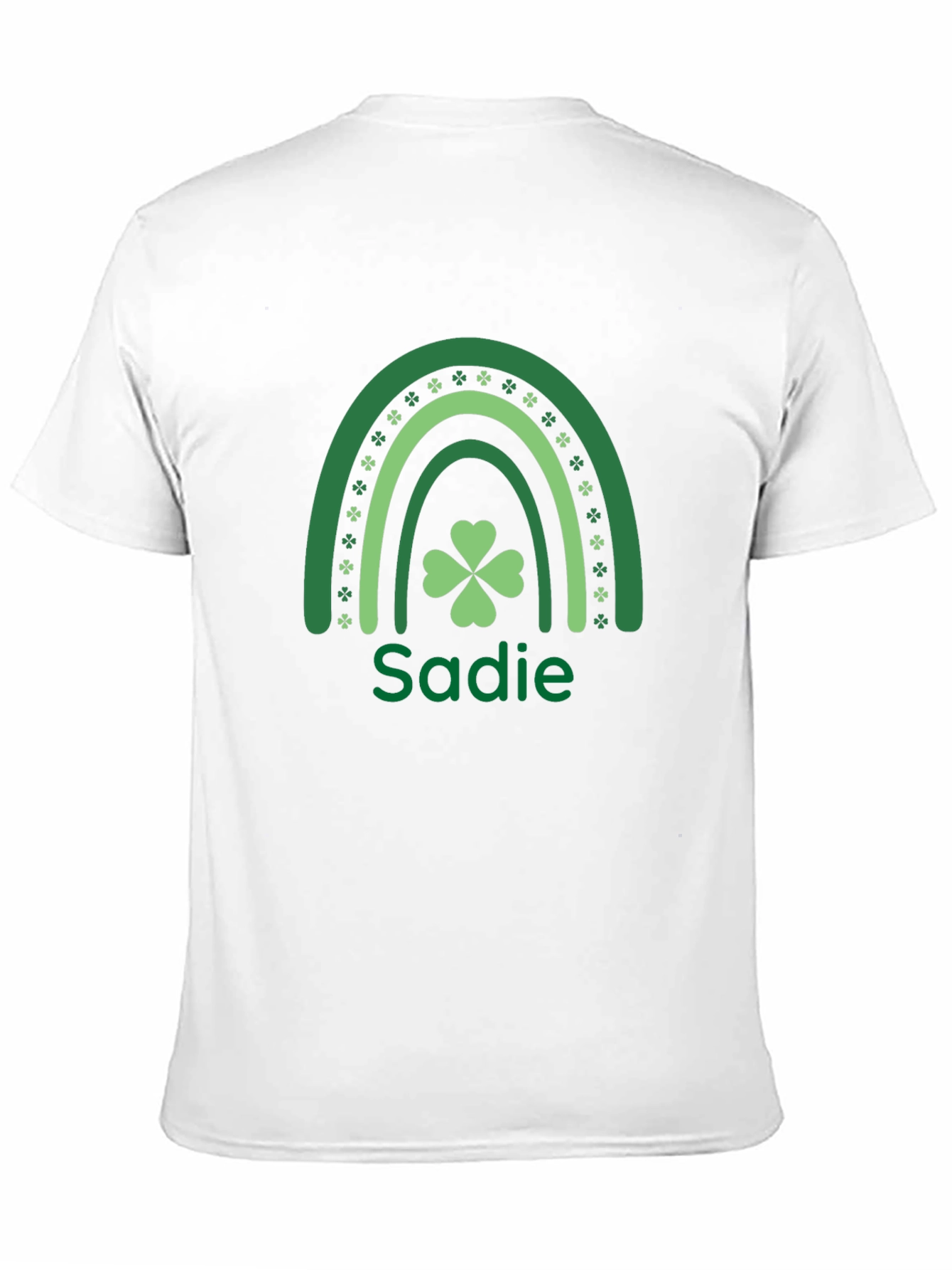 St. Patricks Day Sadie Rainbow Clover T-Shirt