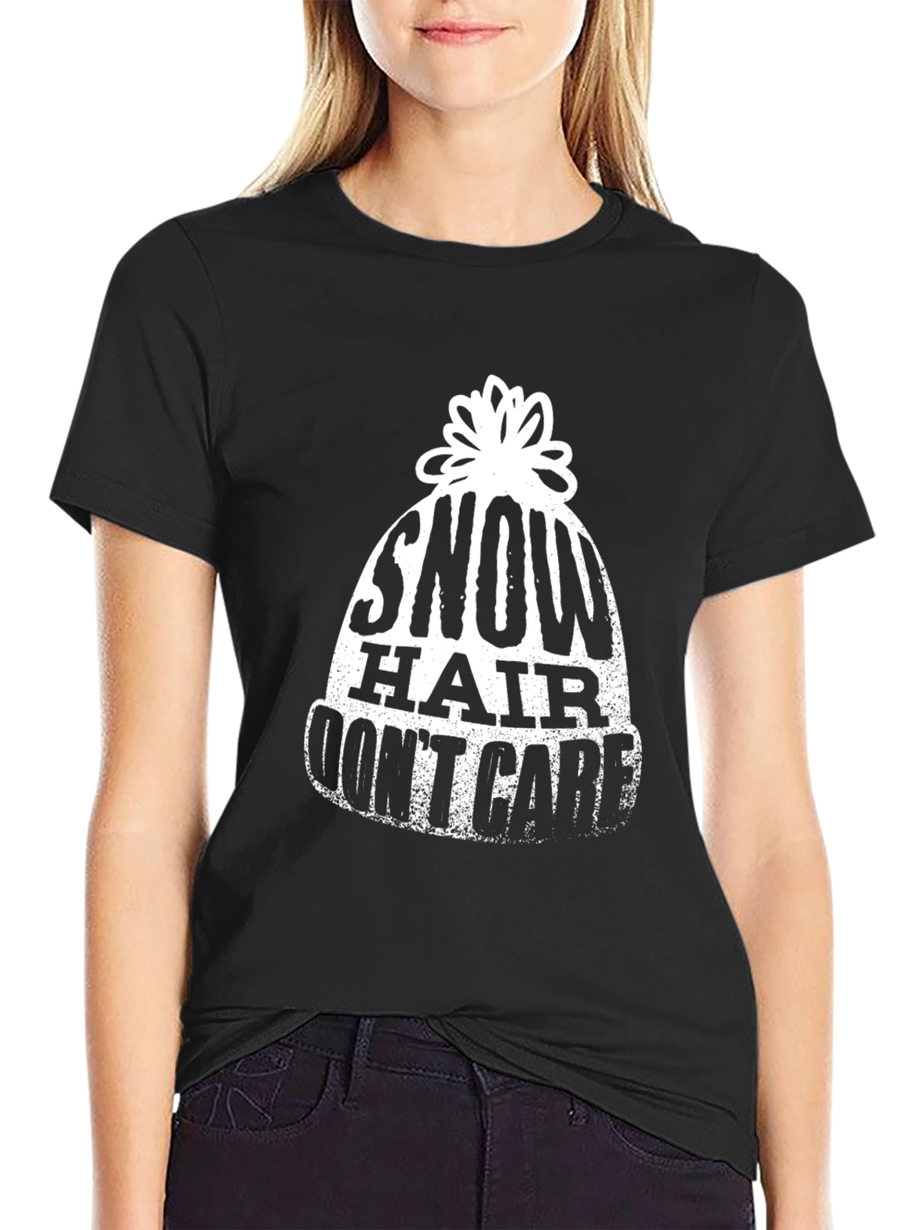 Snow Hair Dont Care Graphic Tee
