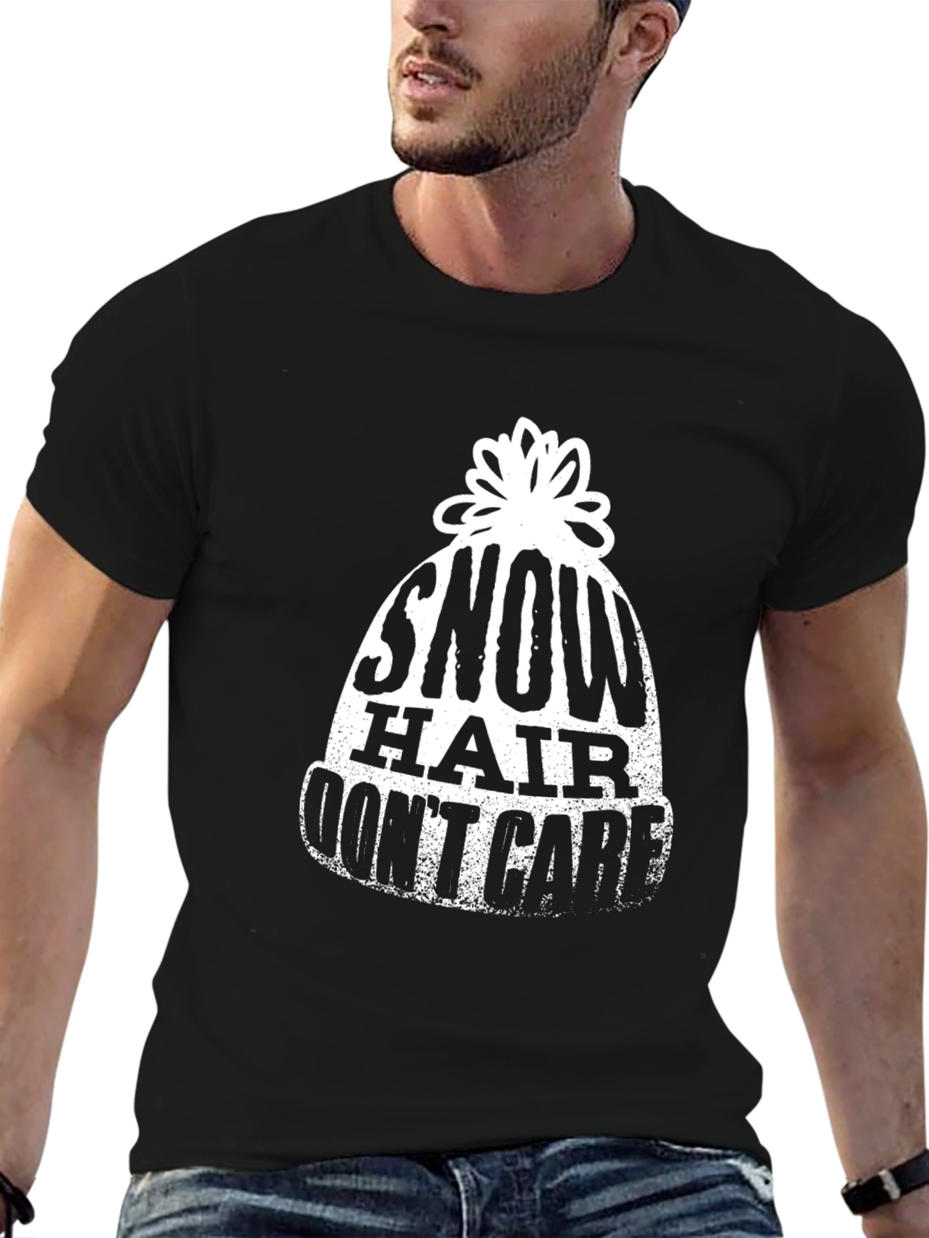 Snow Hair Dont Care Graphic Tee