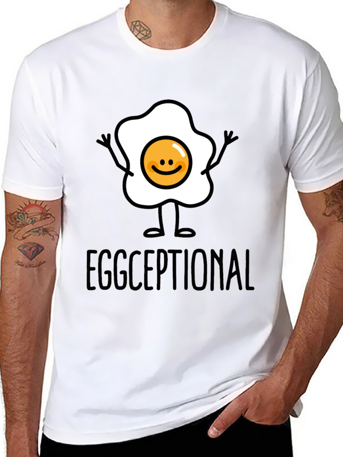 Eggceptional Graphic Tee - Funny Food Pun T-Shirt