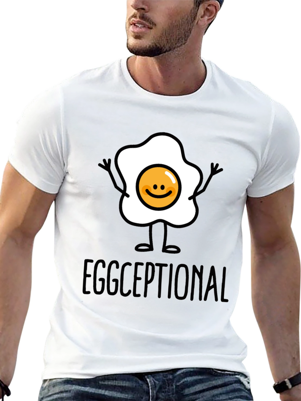 Eggceptional Graphic Tee - Funny Food Pun T-Shirt