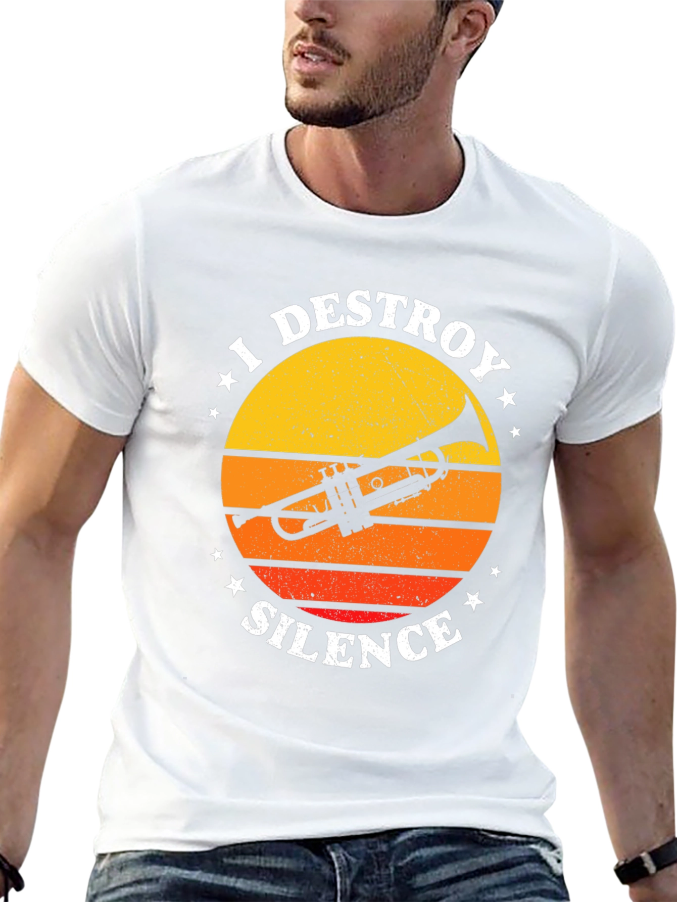 I Destroy Silence Trumpet T-Shirt
