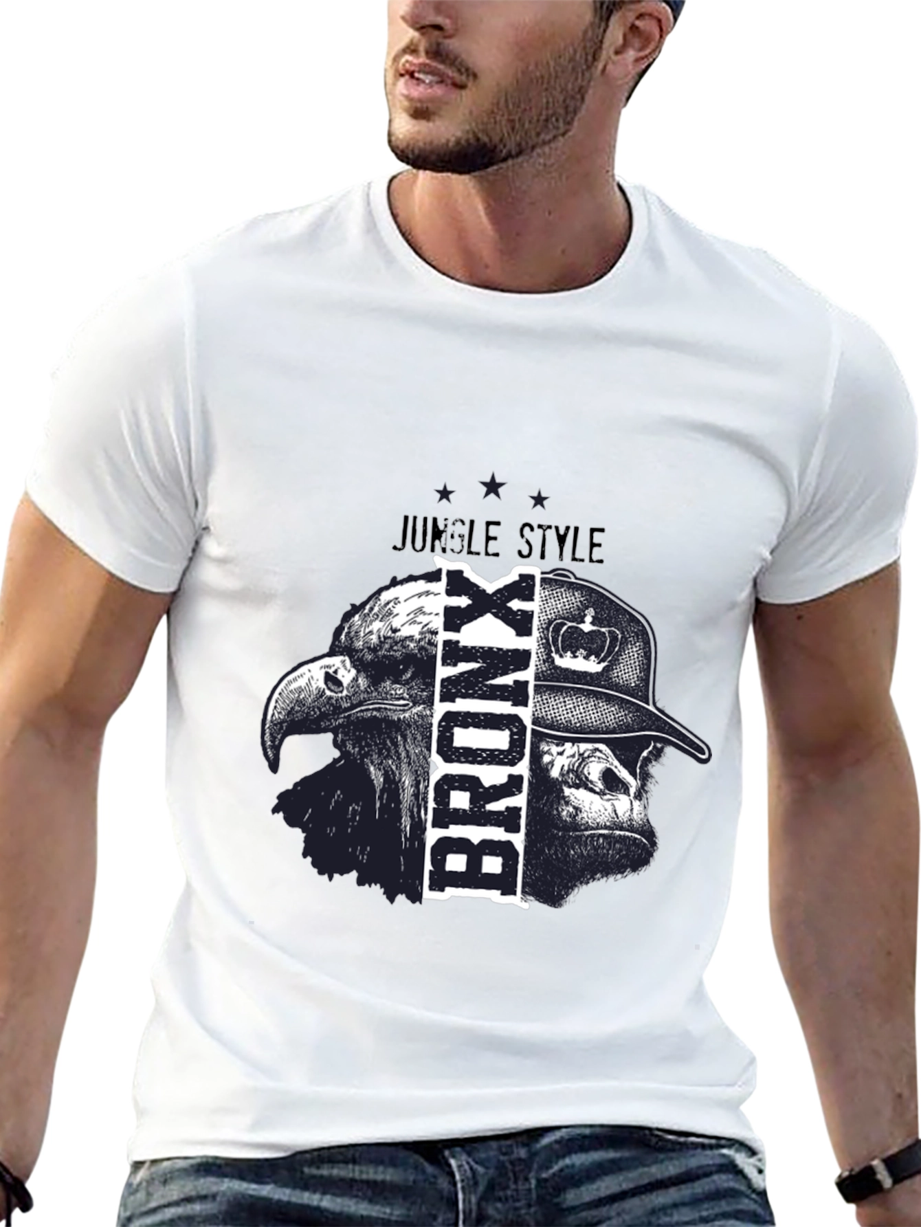 Bronx Jungle Style Graphic T-Shirt