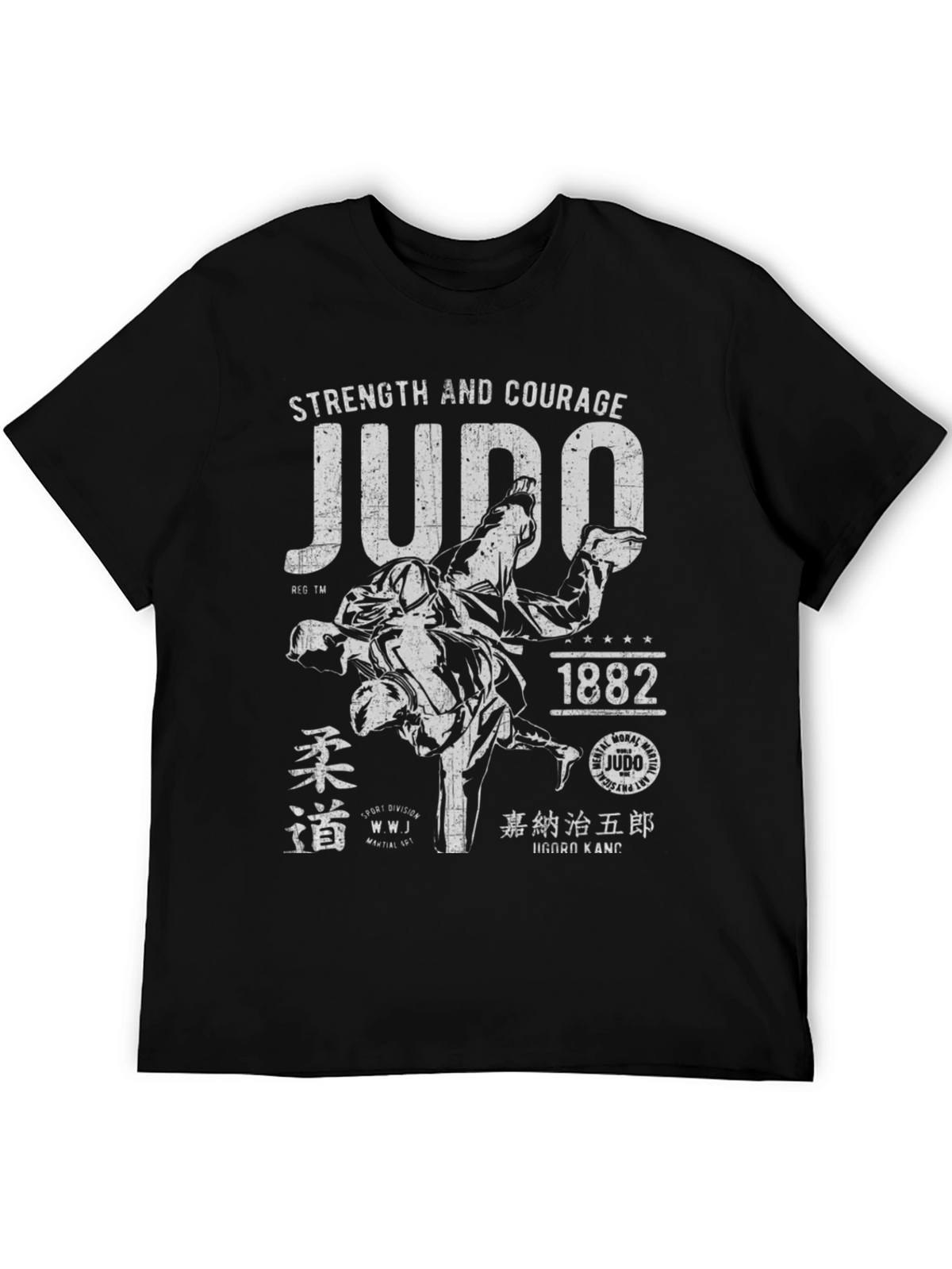 Judo Strength and Courage Graphic T-Shirt