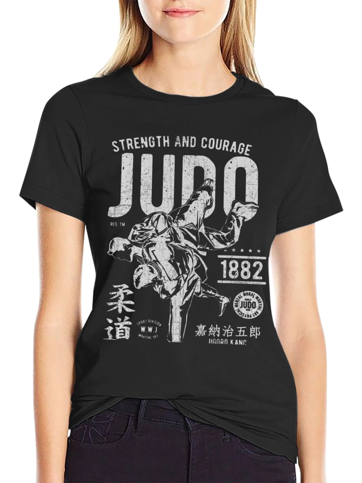 Judo Strength and Courage Graphic T-Shirt