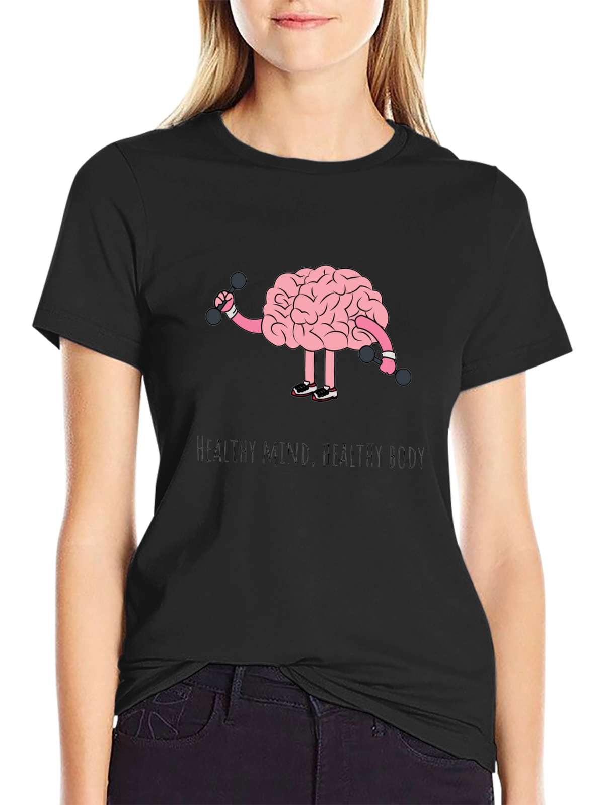 Healthy Mind Healthy Body Graphic T-Shirt