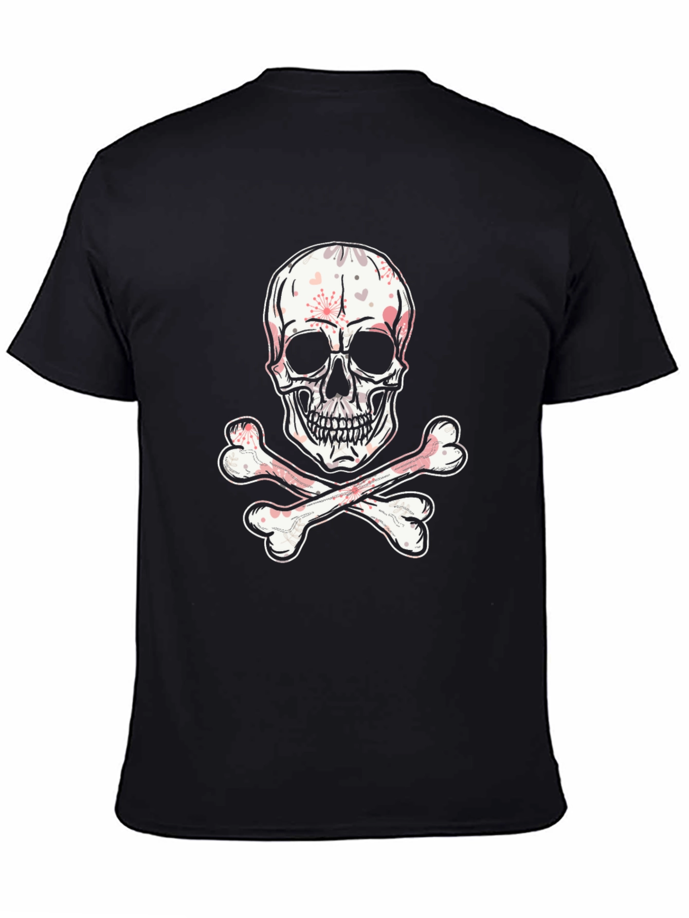 Skull & Crossbones Graphic Tee - Black