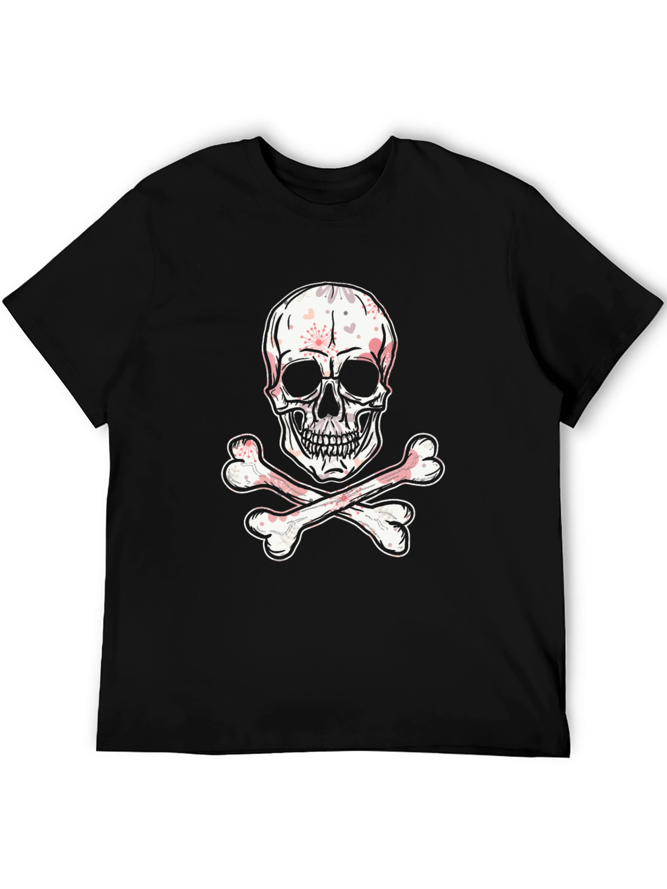 Skull & Crossbones Graphic Tee - Black