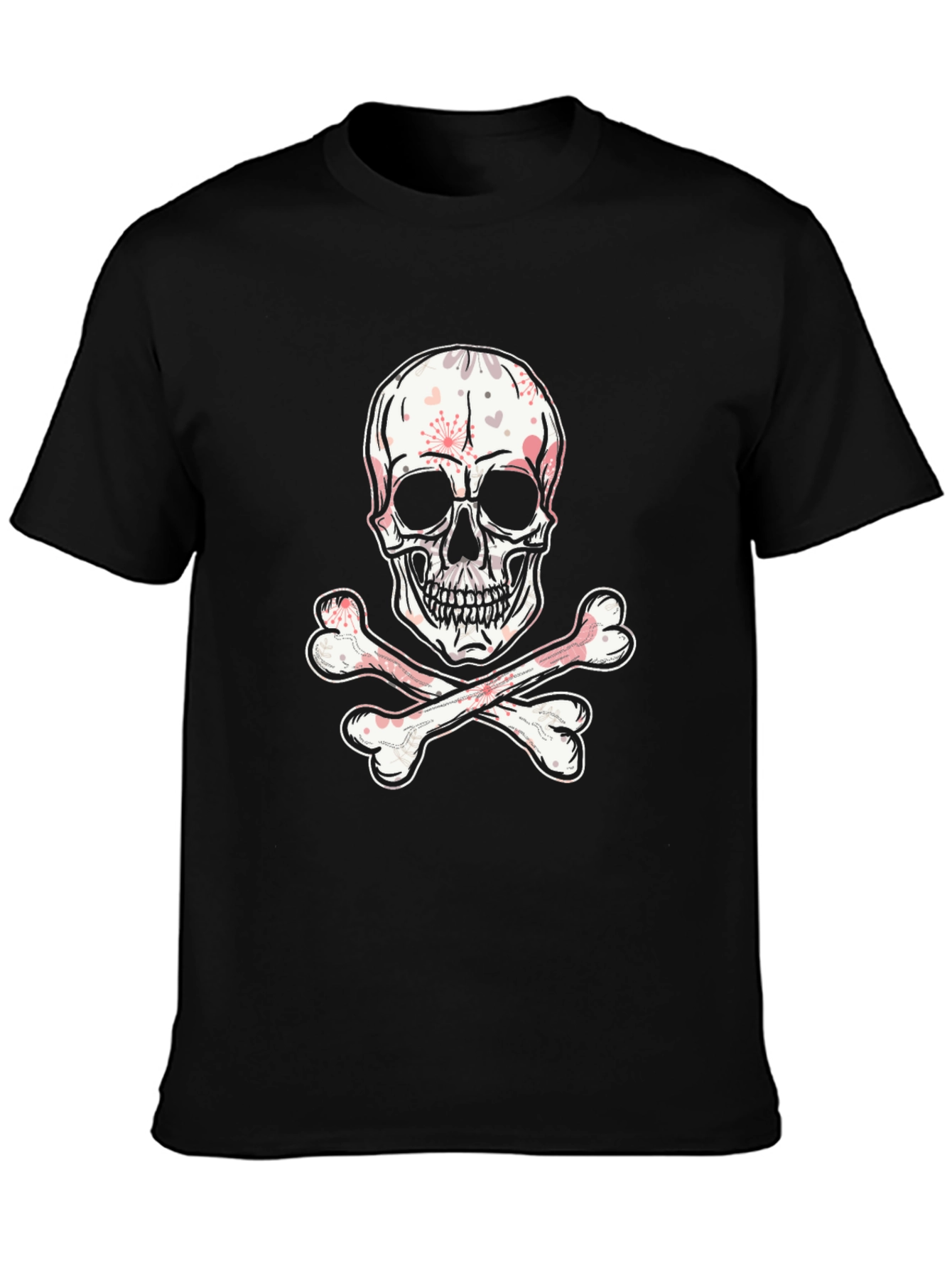 Skull & Crossbones Graphic Tee - Black