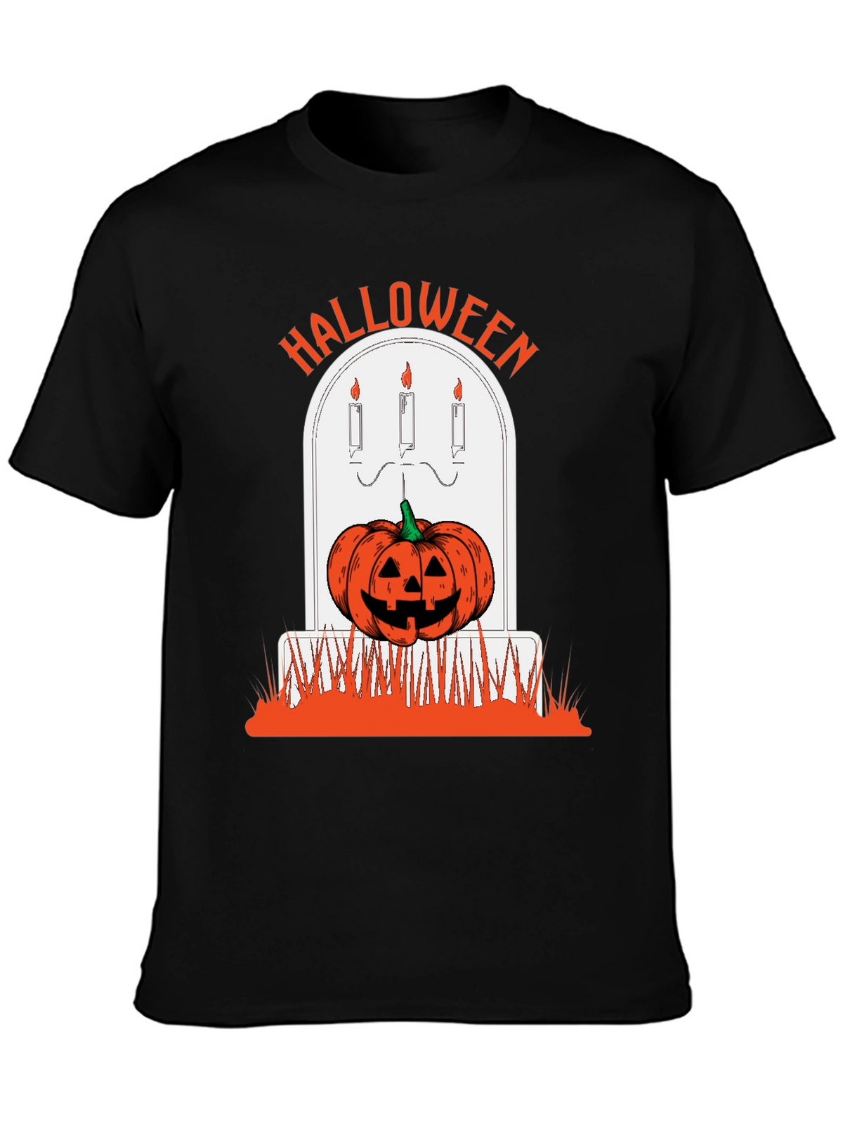 Halloween Pumpkin Tombstone Graphic Tee