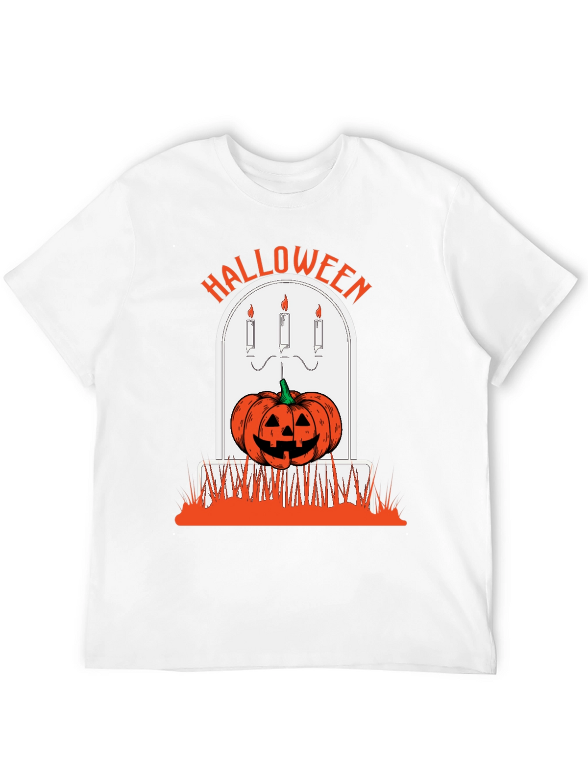 Halloween Pumpkin Tombstone Graphic Tee