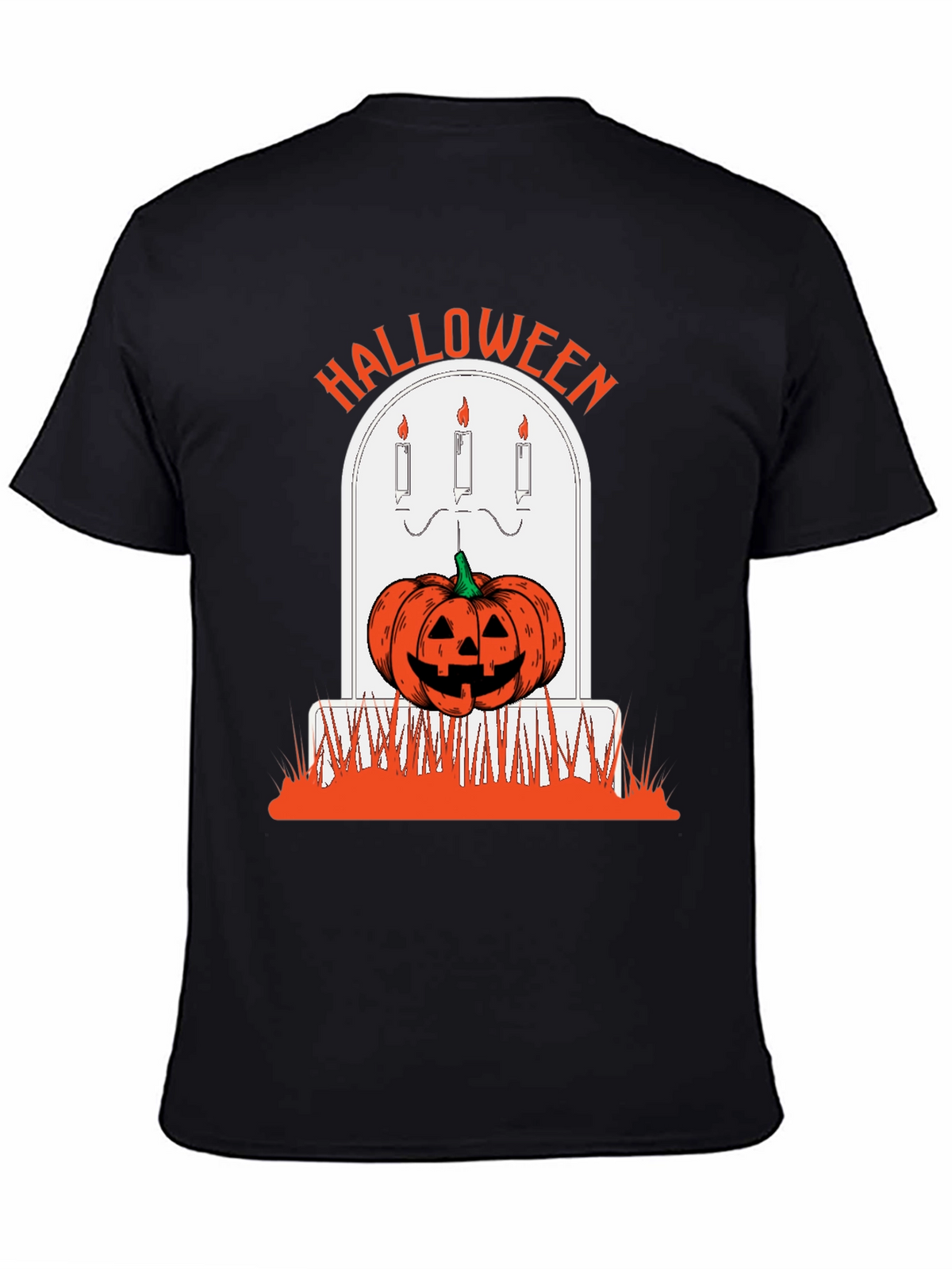 Halloween Pumpkin Tombstone Graphic Tee