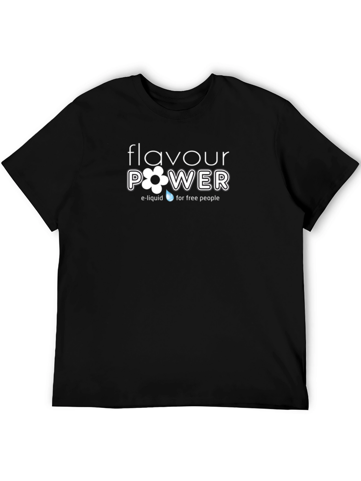 Flavour Power Graphic Tee - Black Cotton Blend