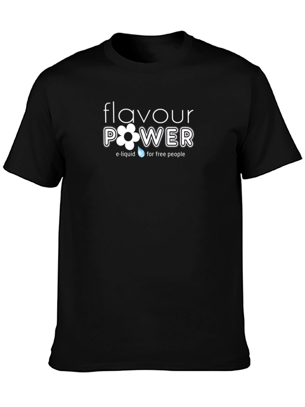 Flavour Power Graphic Tee - Black Cotton Blend