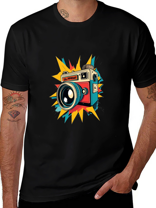 Retro Camera T-Shirt - Stylish Graphic Tee for Photography Lovers
